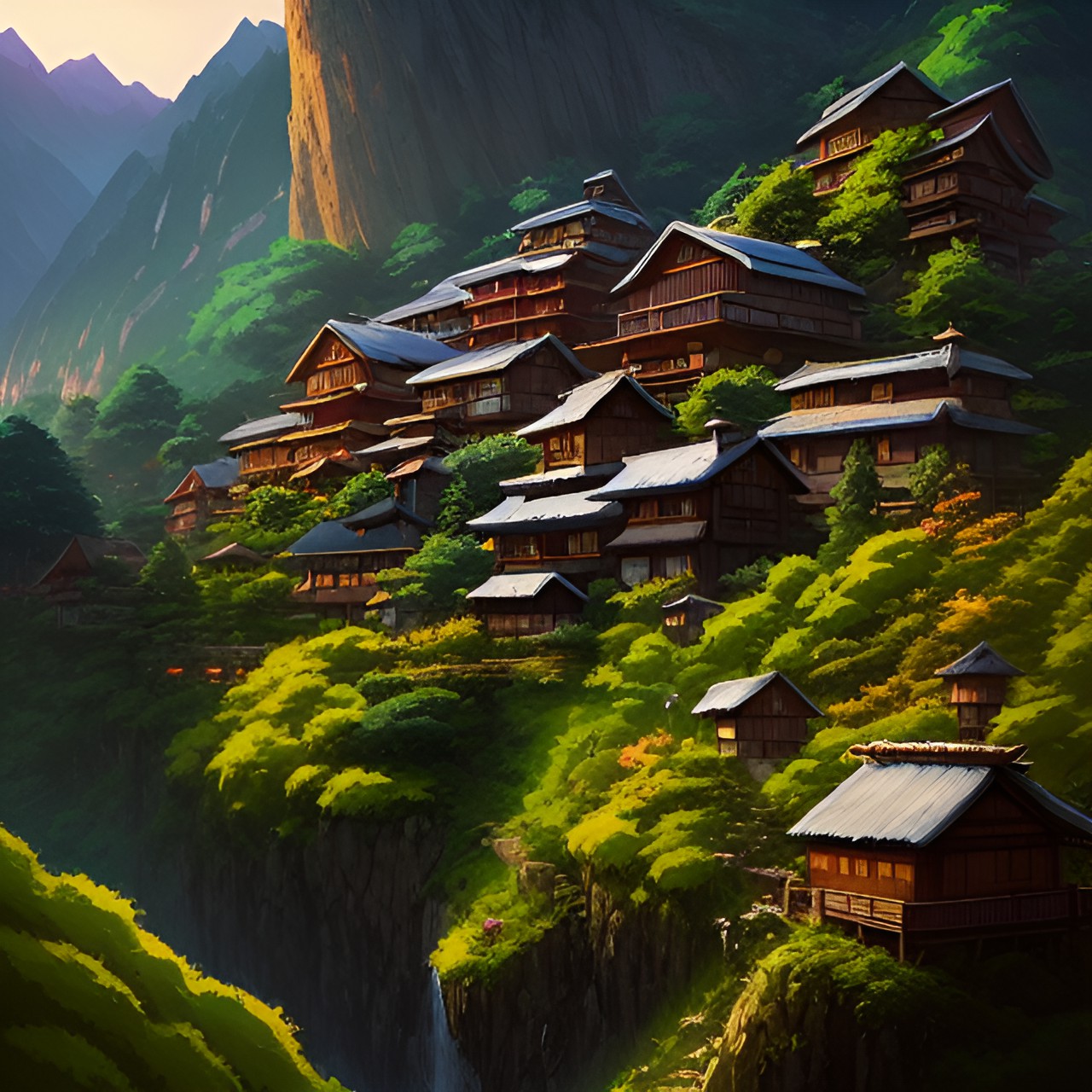 hidden village in the mountains preview