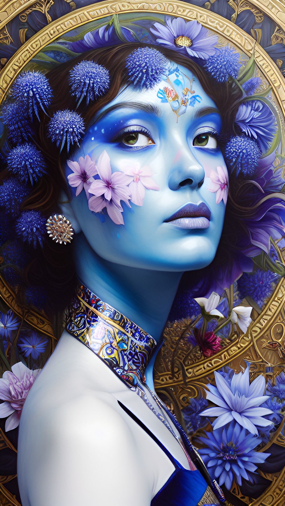 Cornflower Lady - lady with blue cornflowers
only blue shades
highly detailed realistic
(flora) preview