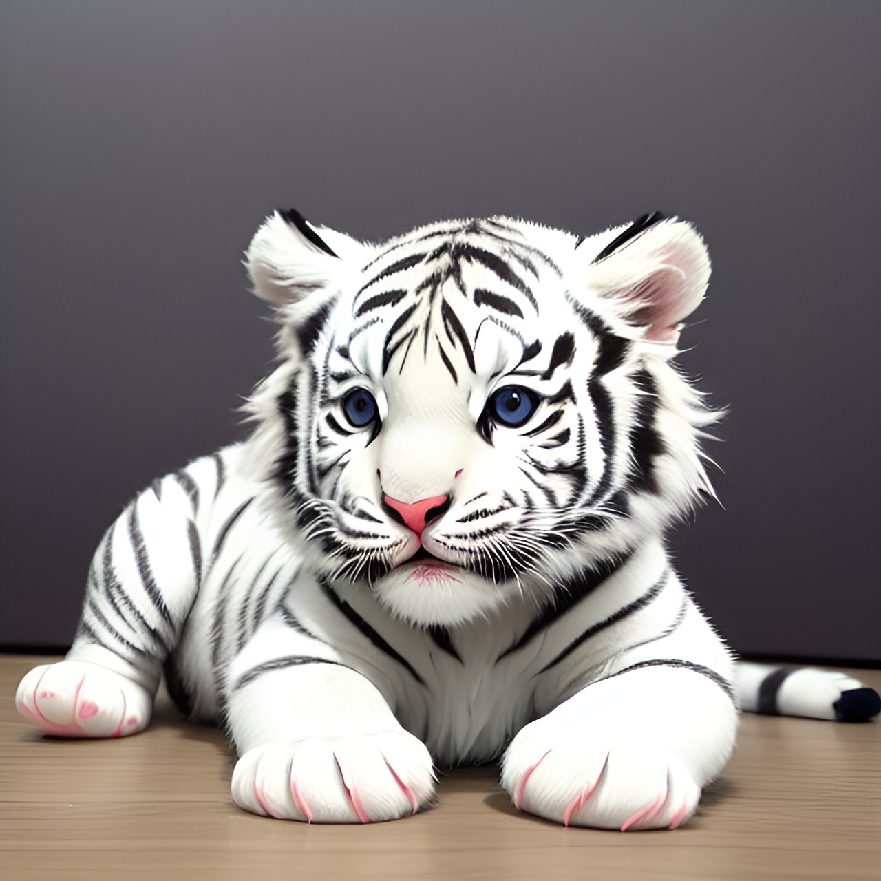 adorable white baby tiger preview