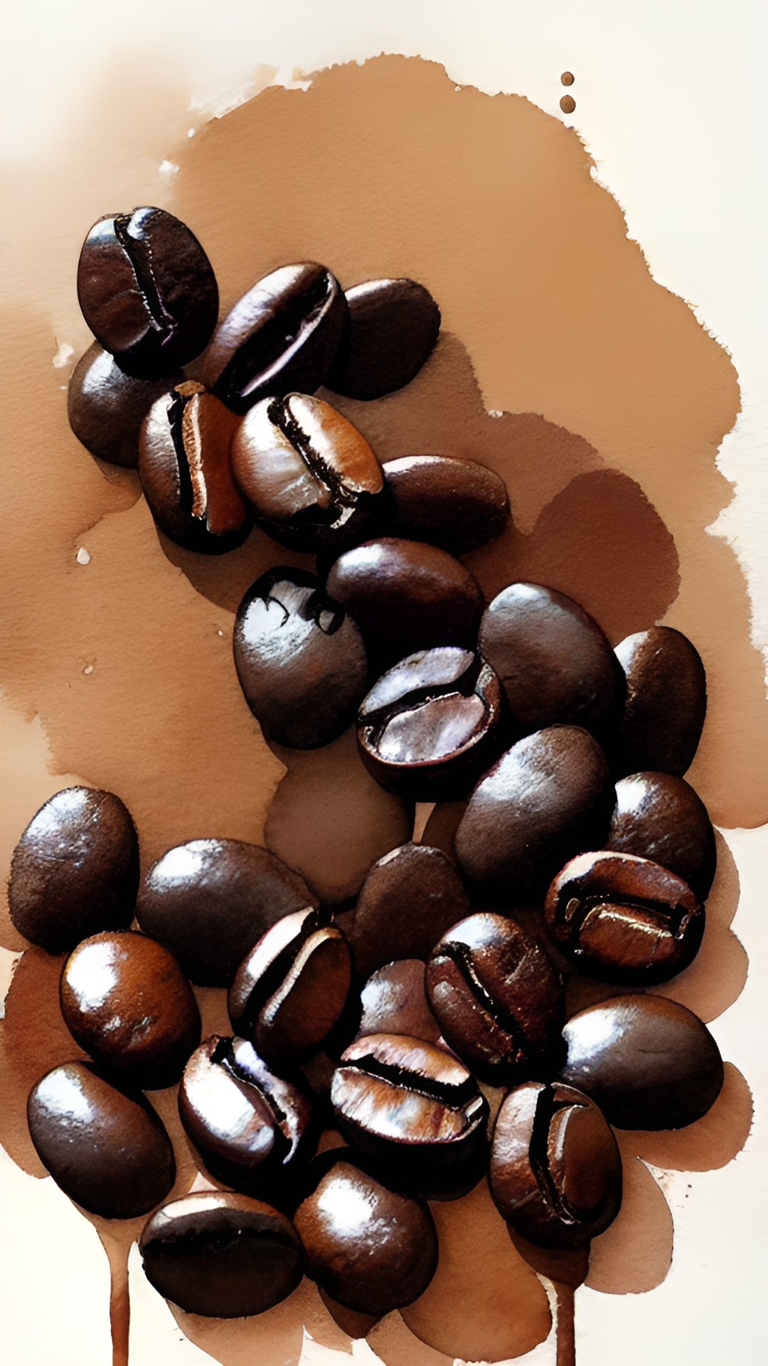 Coffee beans - close up 
 loads of coffee beans

 only sepia cream brown darkbrown
highly detailed realistic preview