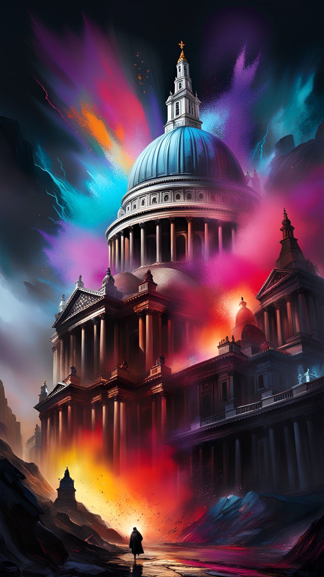 The Blitz - cityscape, explosions, style of herbert mason work st paul's survives preview