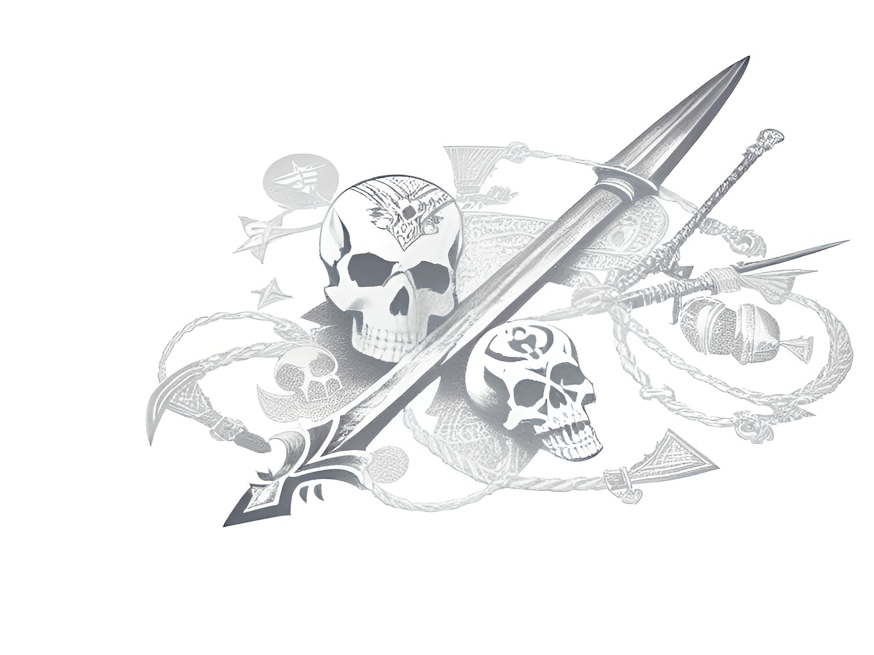 Skull sword - ￼ skulls, swords, shields. preview