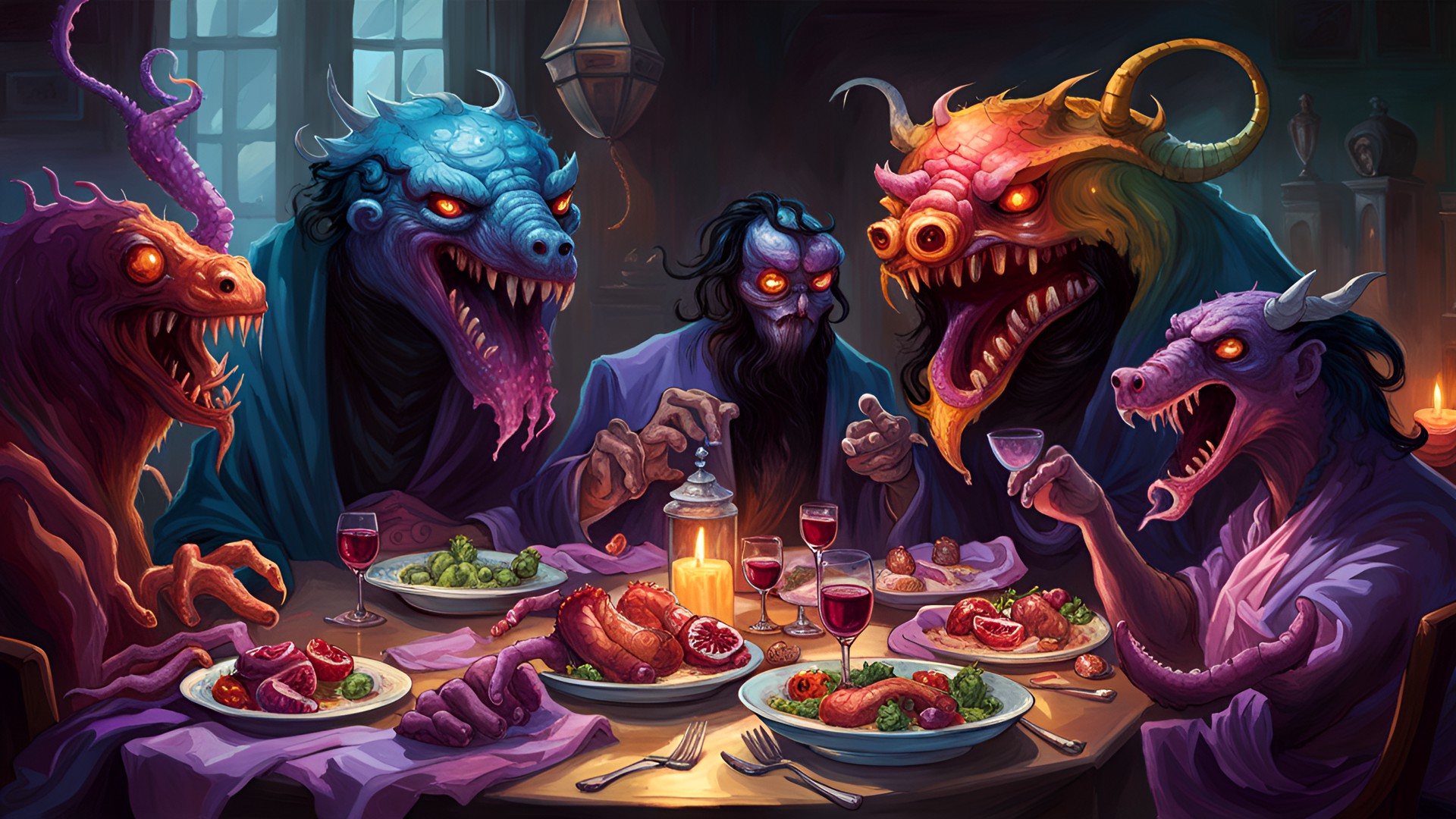 the elder gods have a dinner party preview