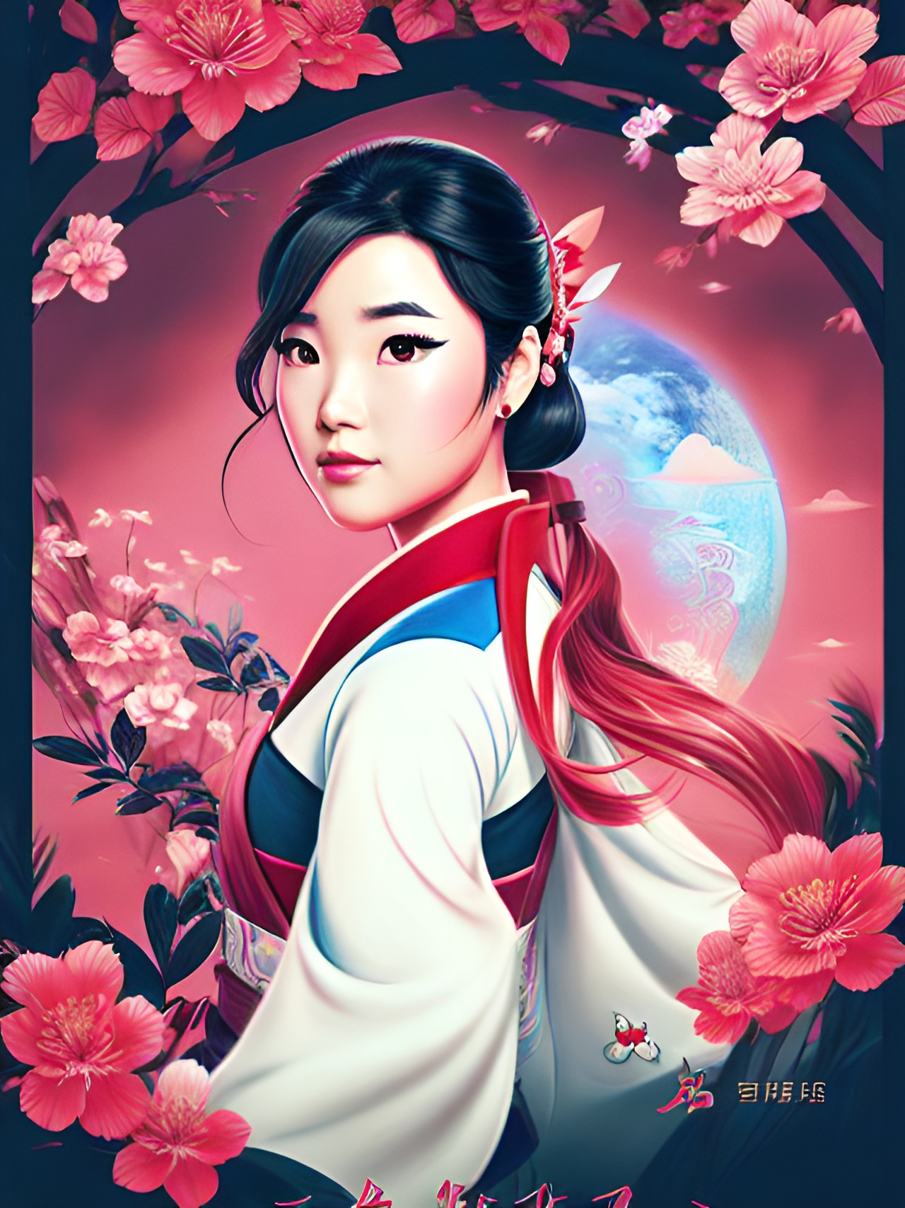 mulan, disney princess, fantasy art preview