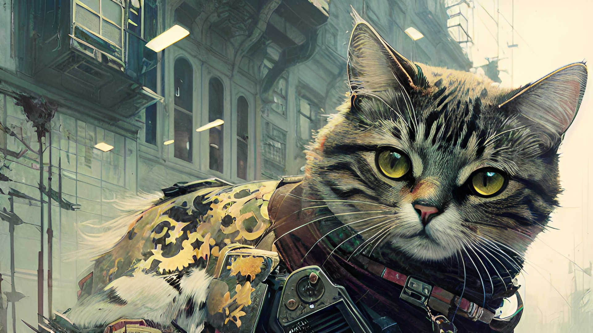 Dystopian Cat - cat invasion preview