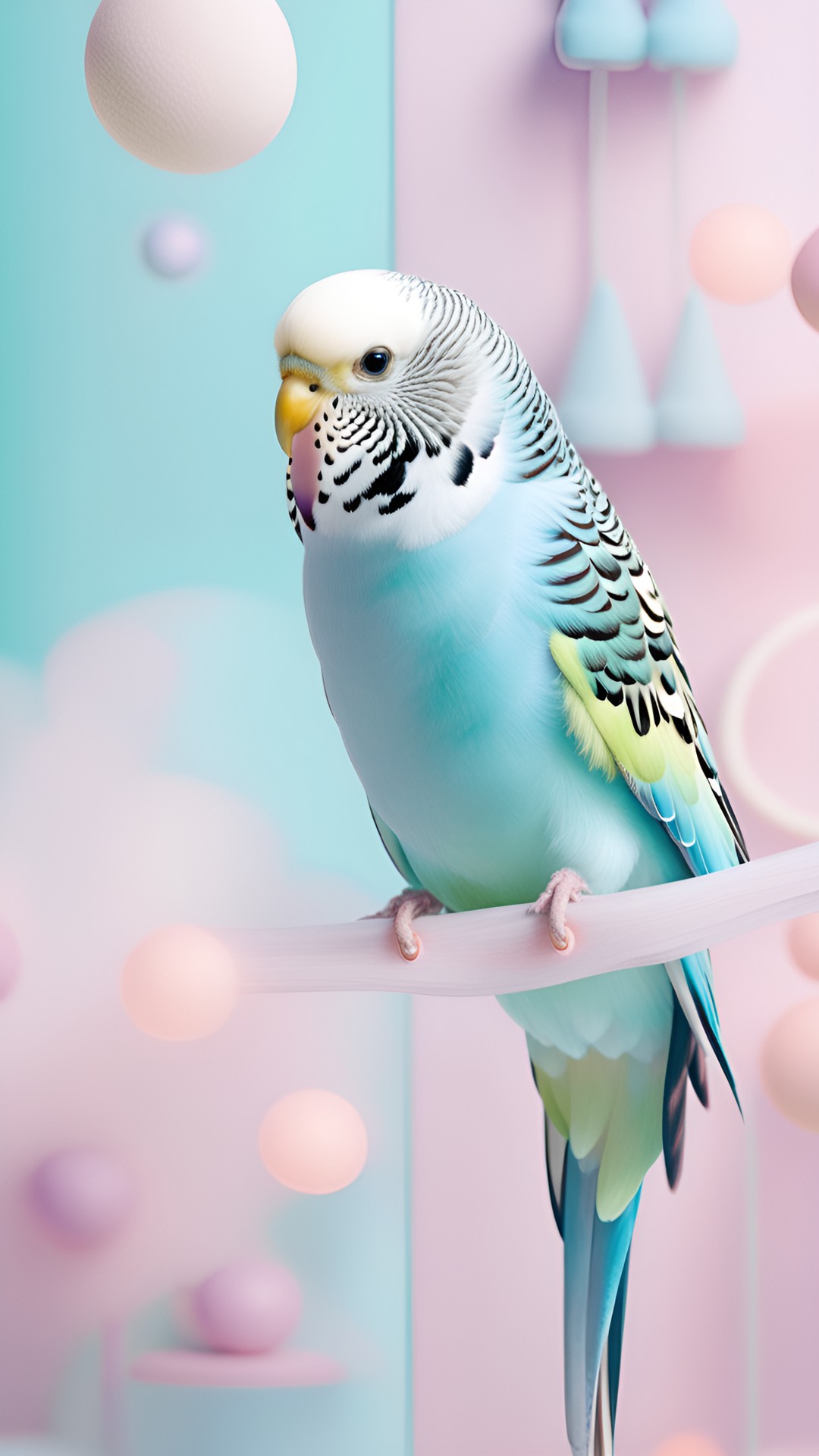 Budgie - a budgie in a pastel dreamland preview