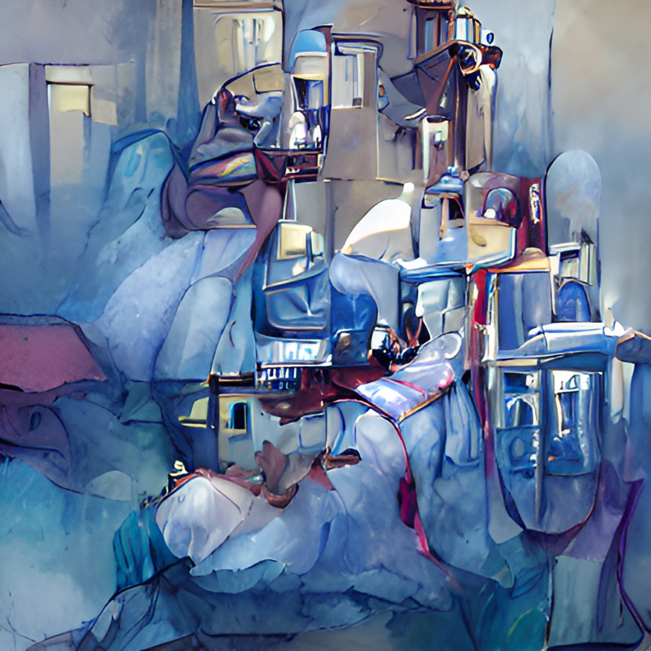 abstract art illustration of hospital care and rehabilitation preview