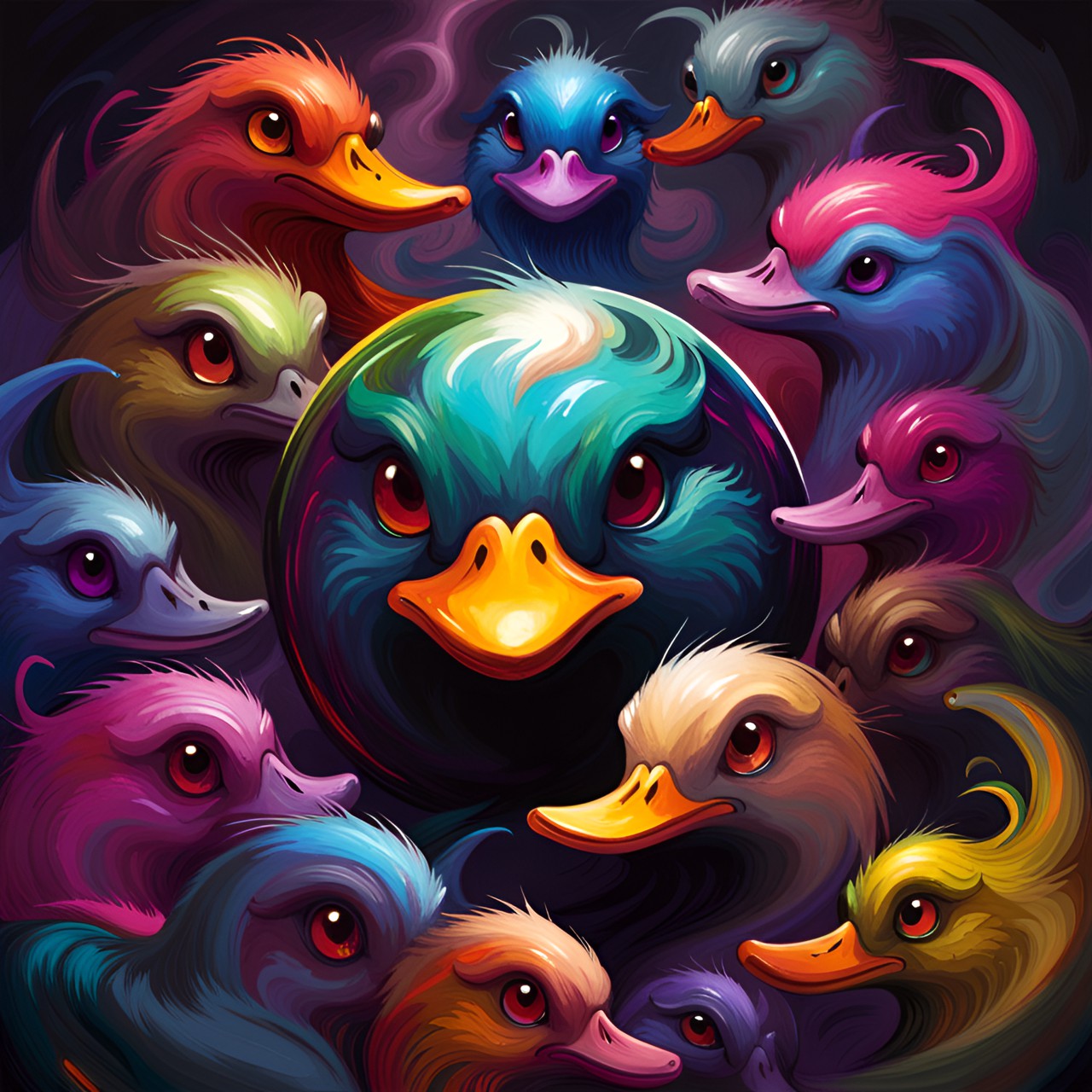 Cult of ducks - many duck sphere preview