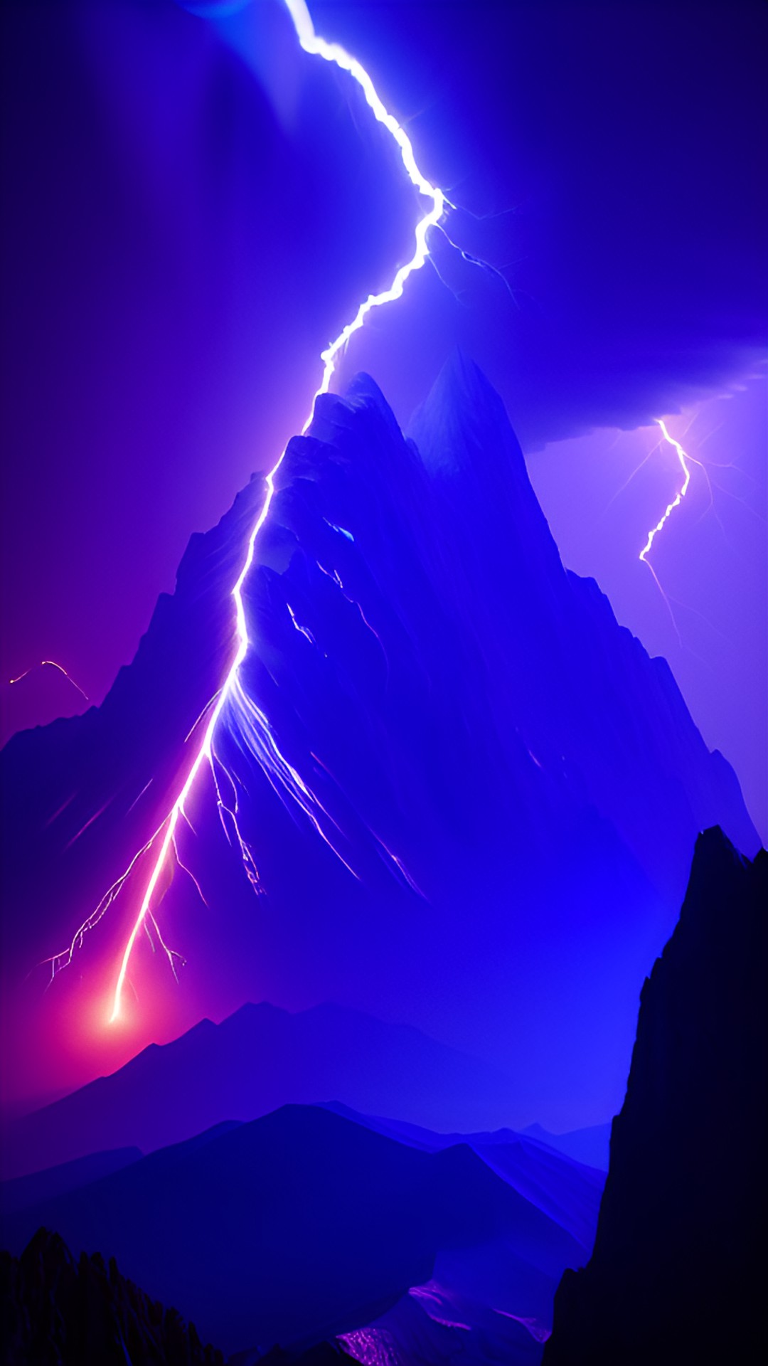 We've been told... - mountain peaks being melted by intense lightning/plasma from a solar micronova preview