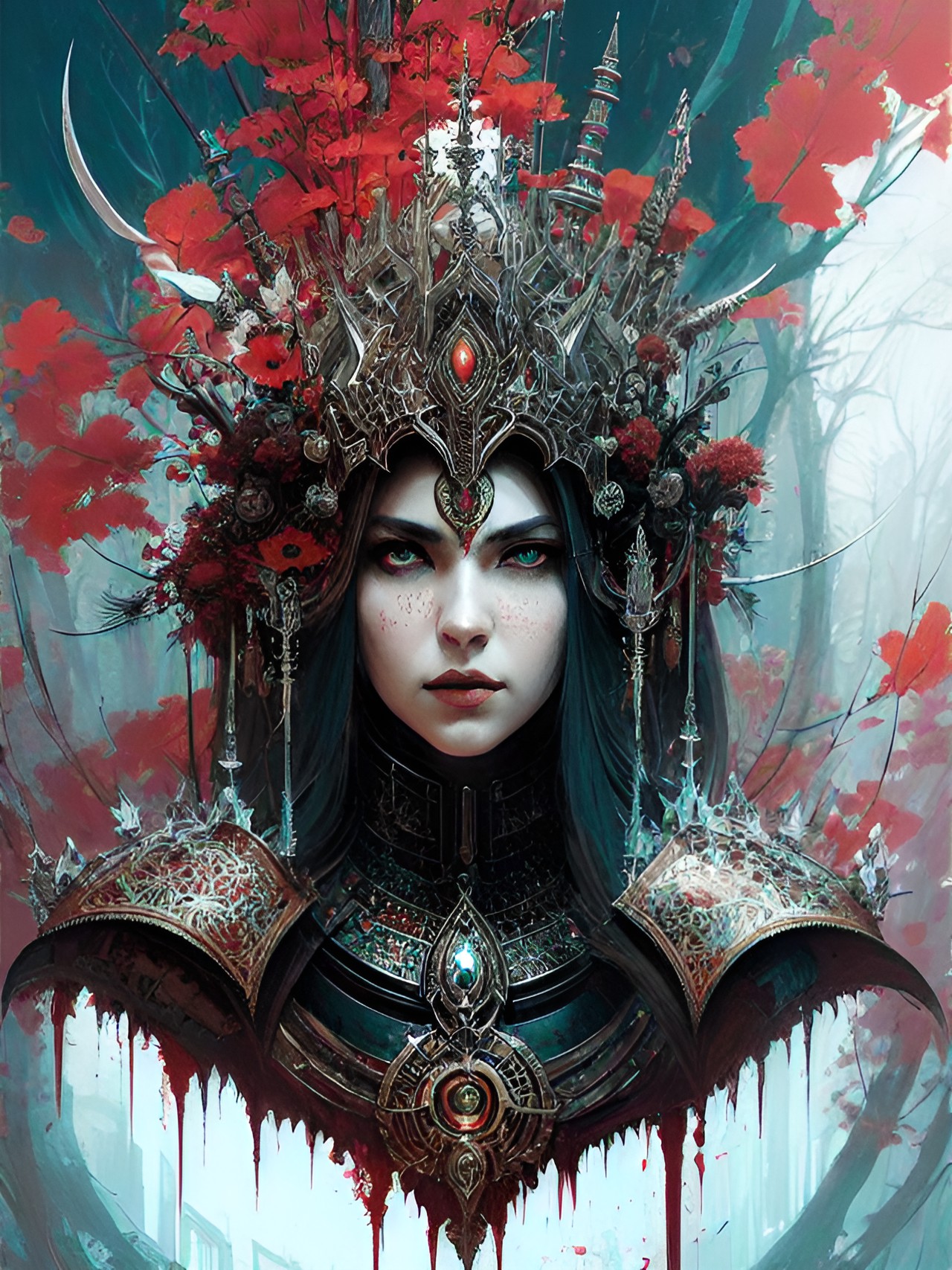 blood queen, fantasy art preview