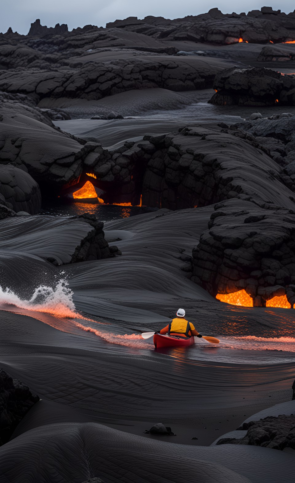 kayaking in lava preview