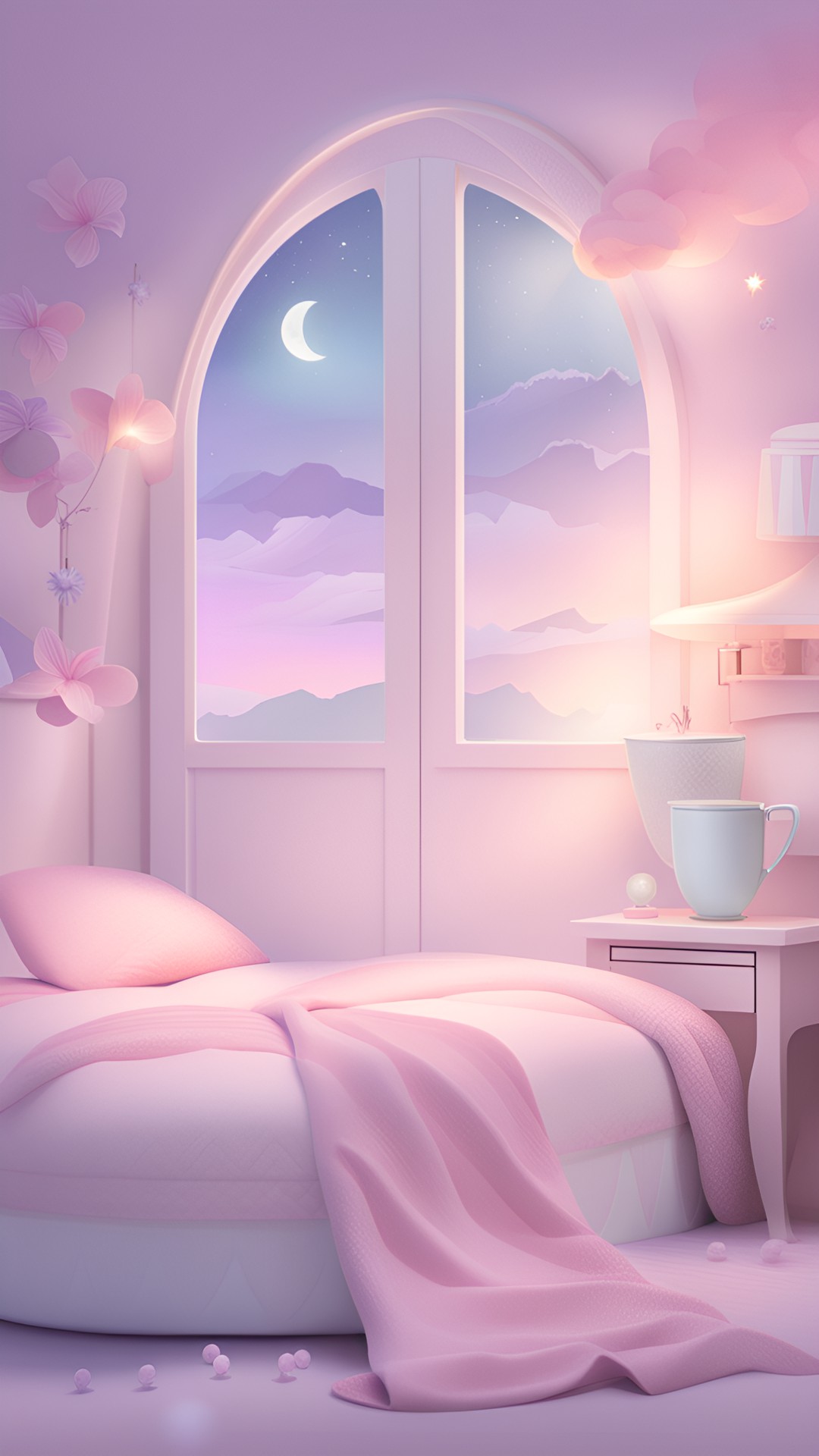 make a pastel dreamy pic with the text "goodnight sweet dreams" preview