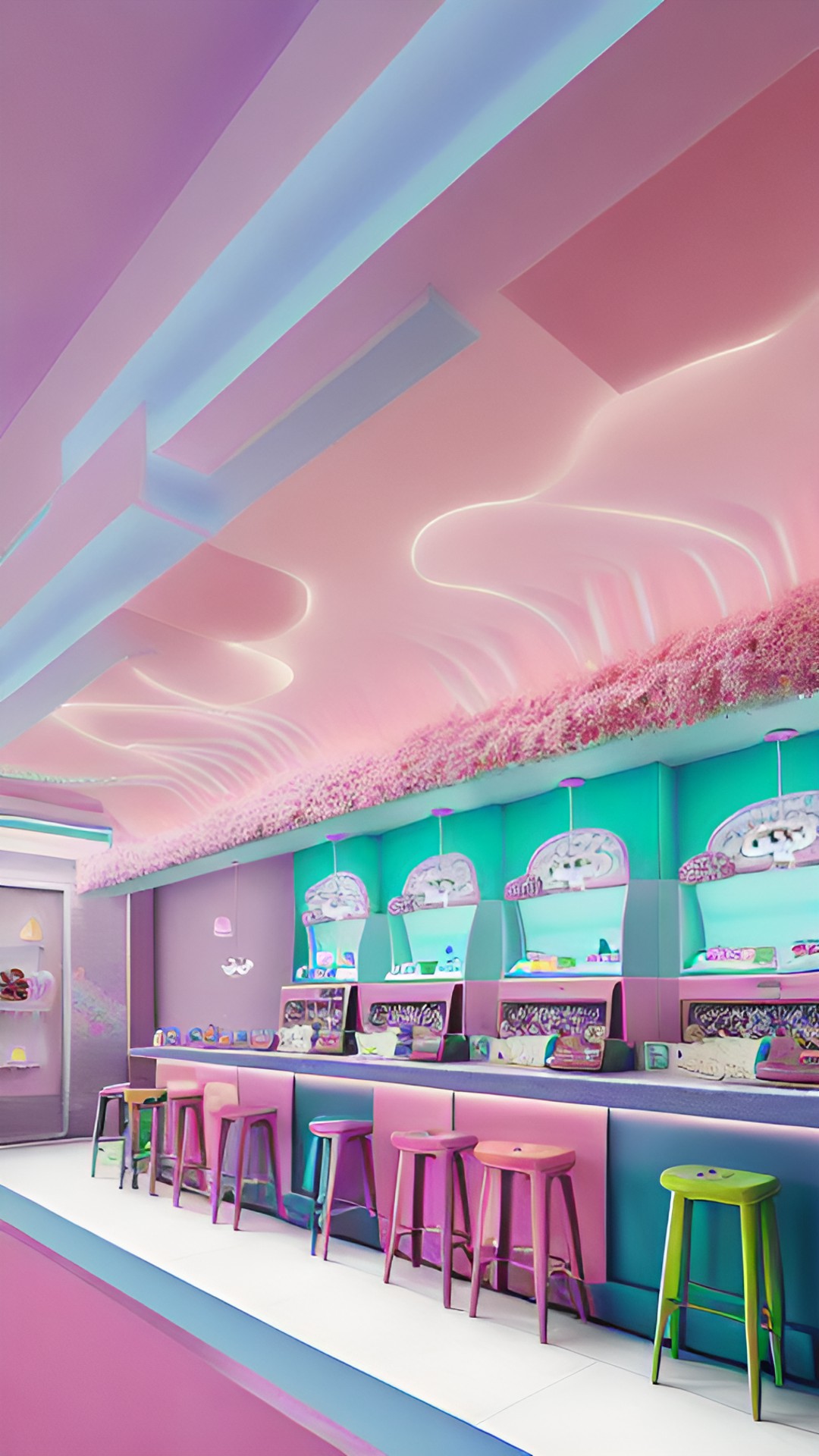 Str8 from Dreamland - inside a dreamlike pastel ice cream parlour preview