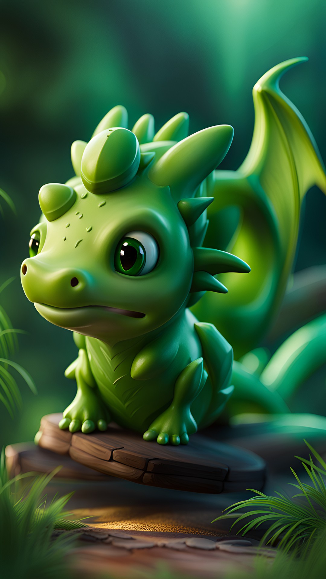 Drachenkind - a cute little green dragon with 4 legs preview