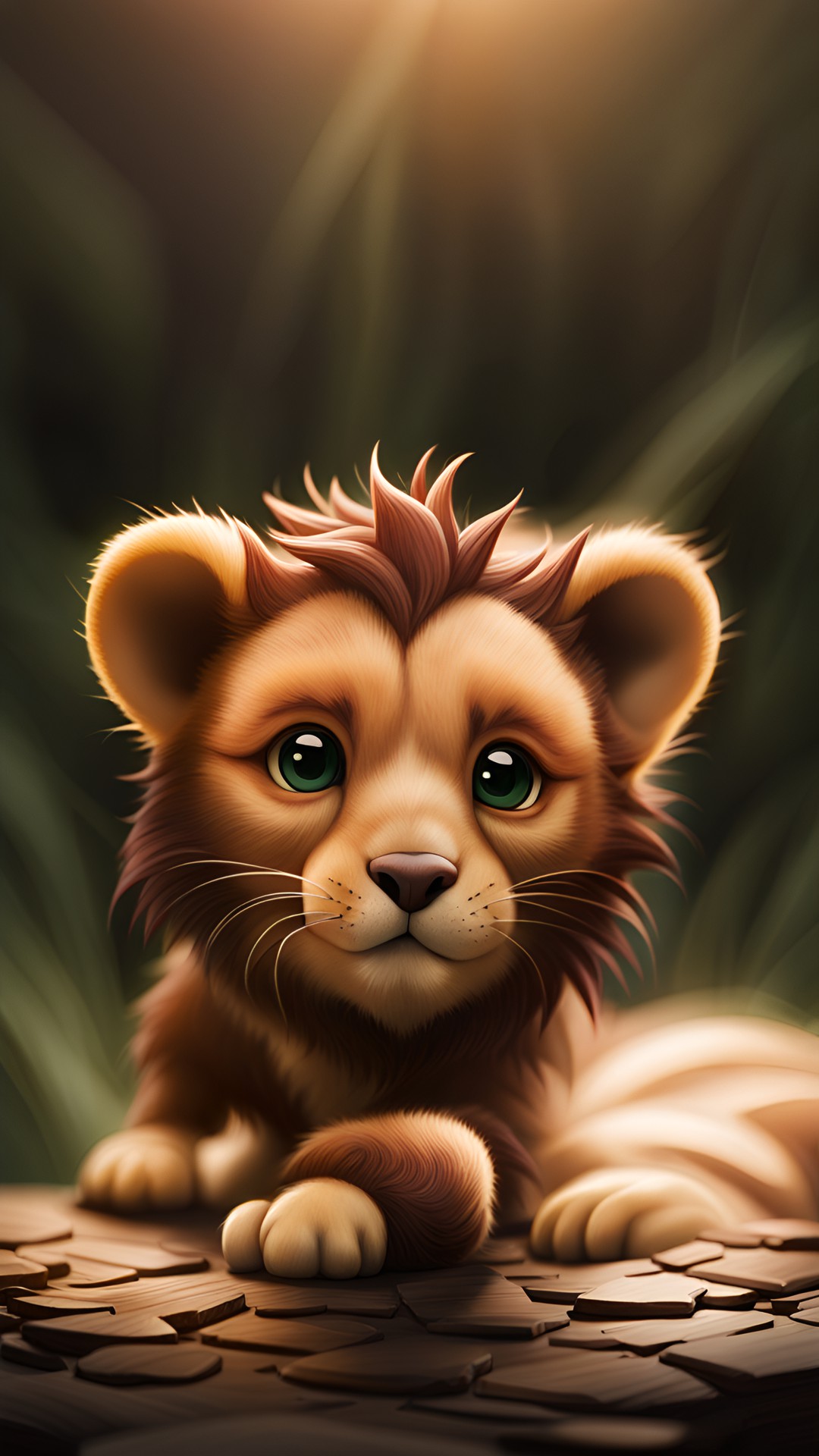 Lion cup - a cute little brown baby lion
with 4 legs preview