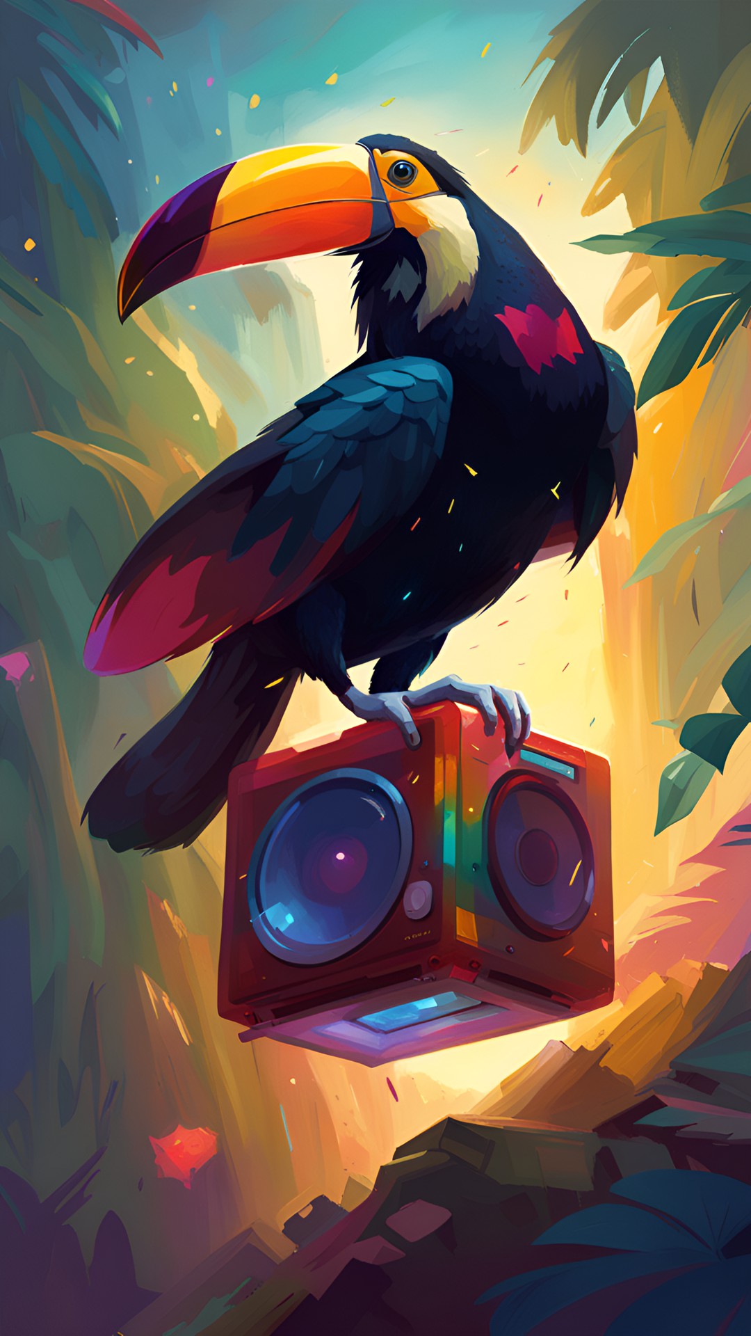 Toucan Jamming - toucan dancing to boombox preview