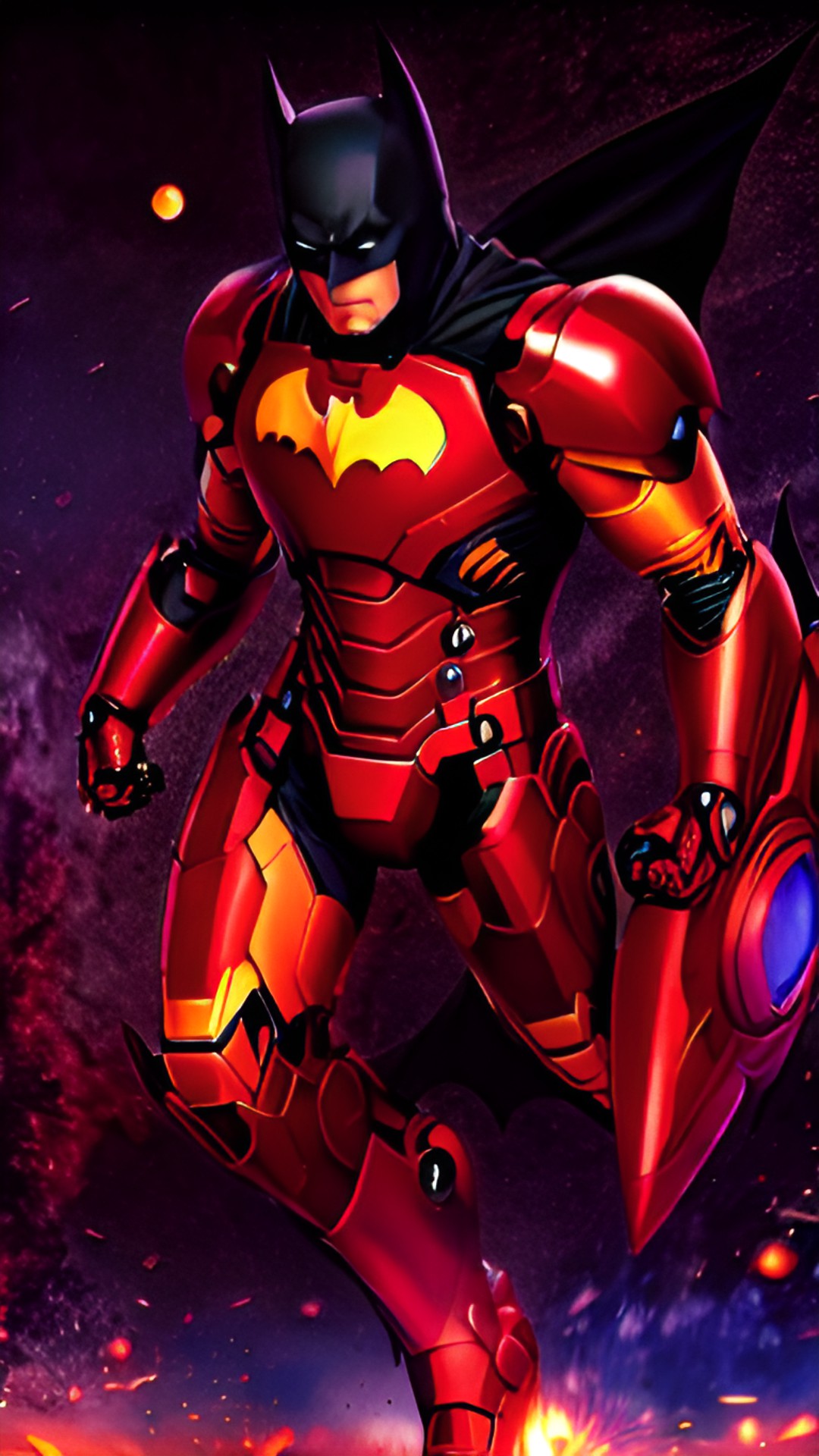 batman in iron man suit preview