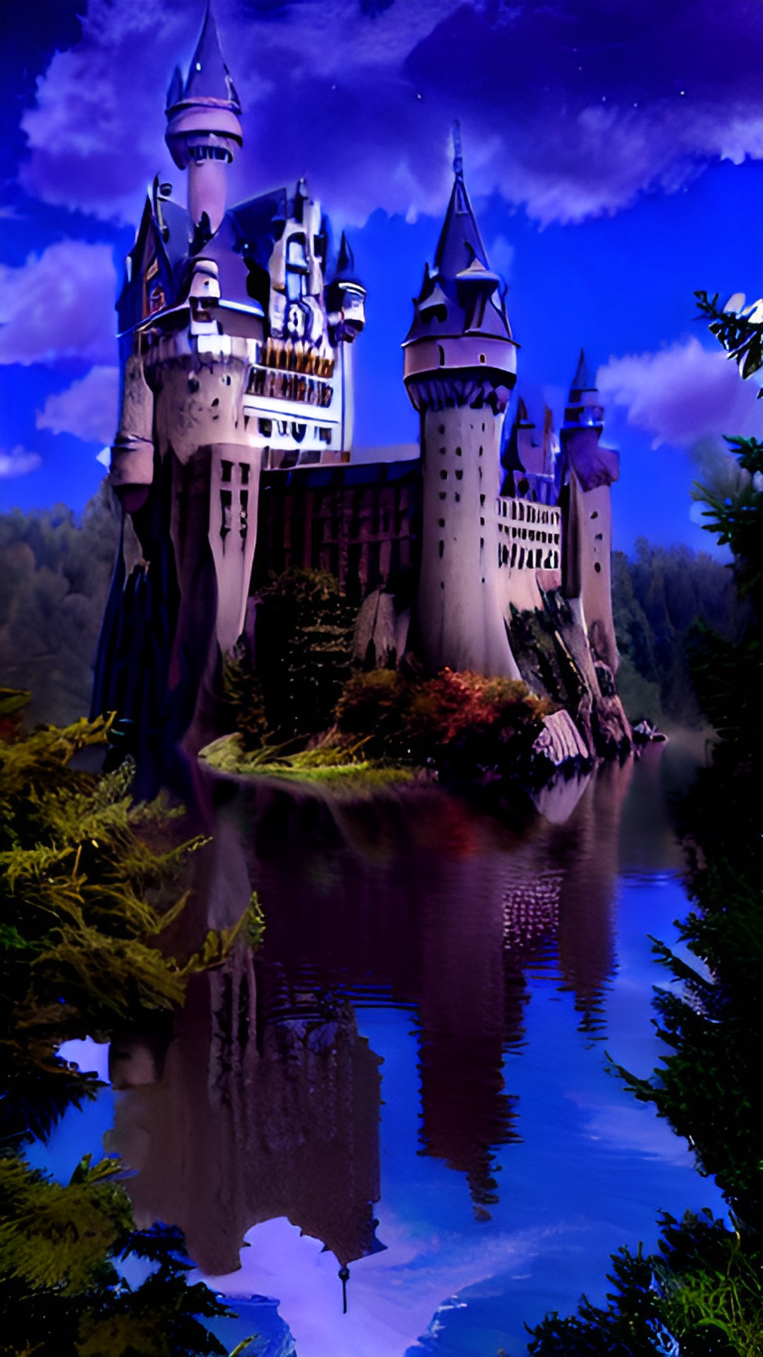 floating hog warts castle preview