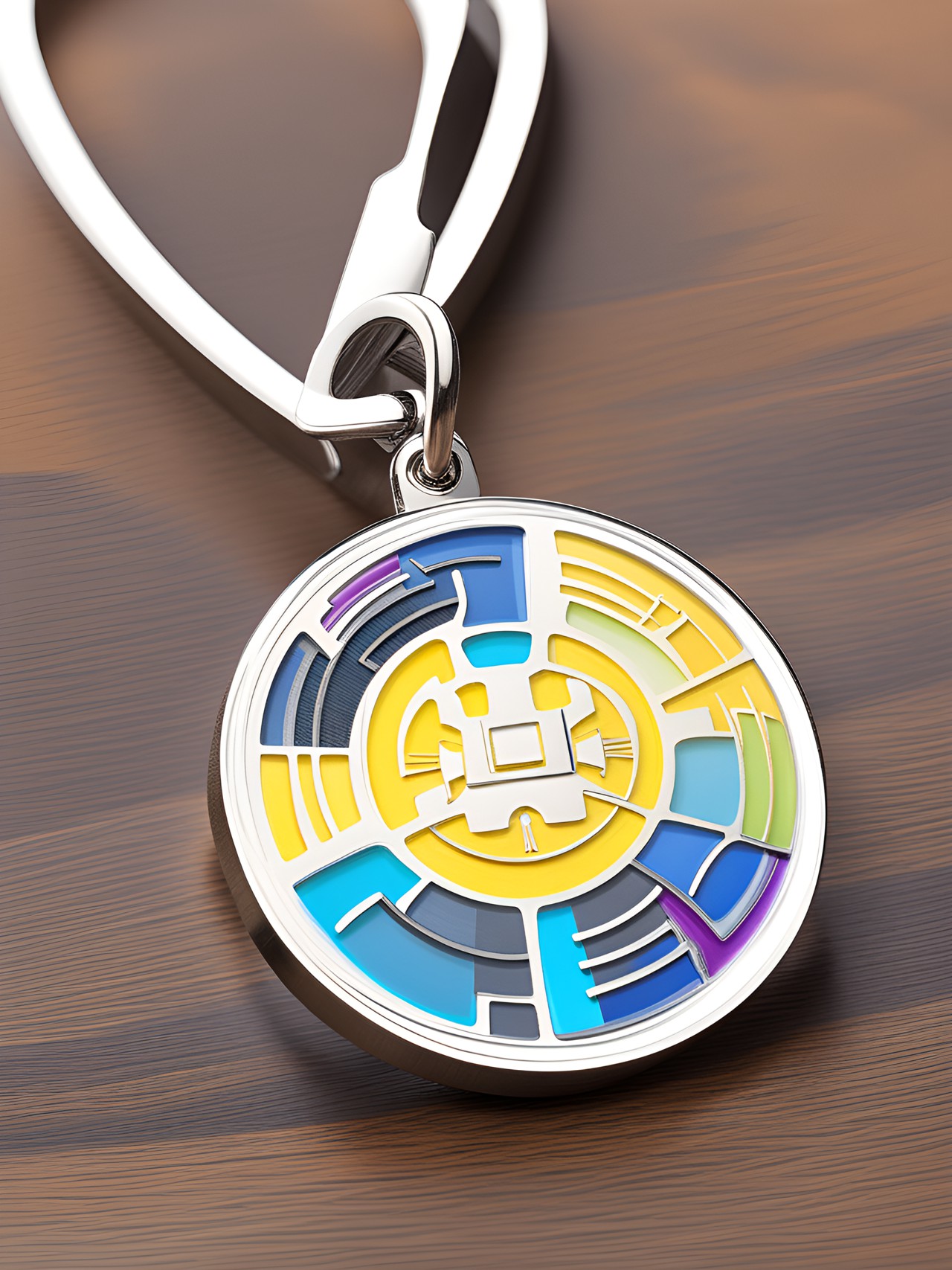 good luck charm against technical glitches and network outages, mixed medal keychain pendant preview