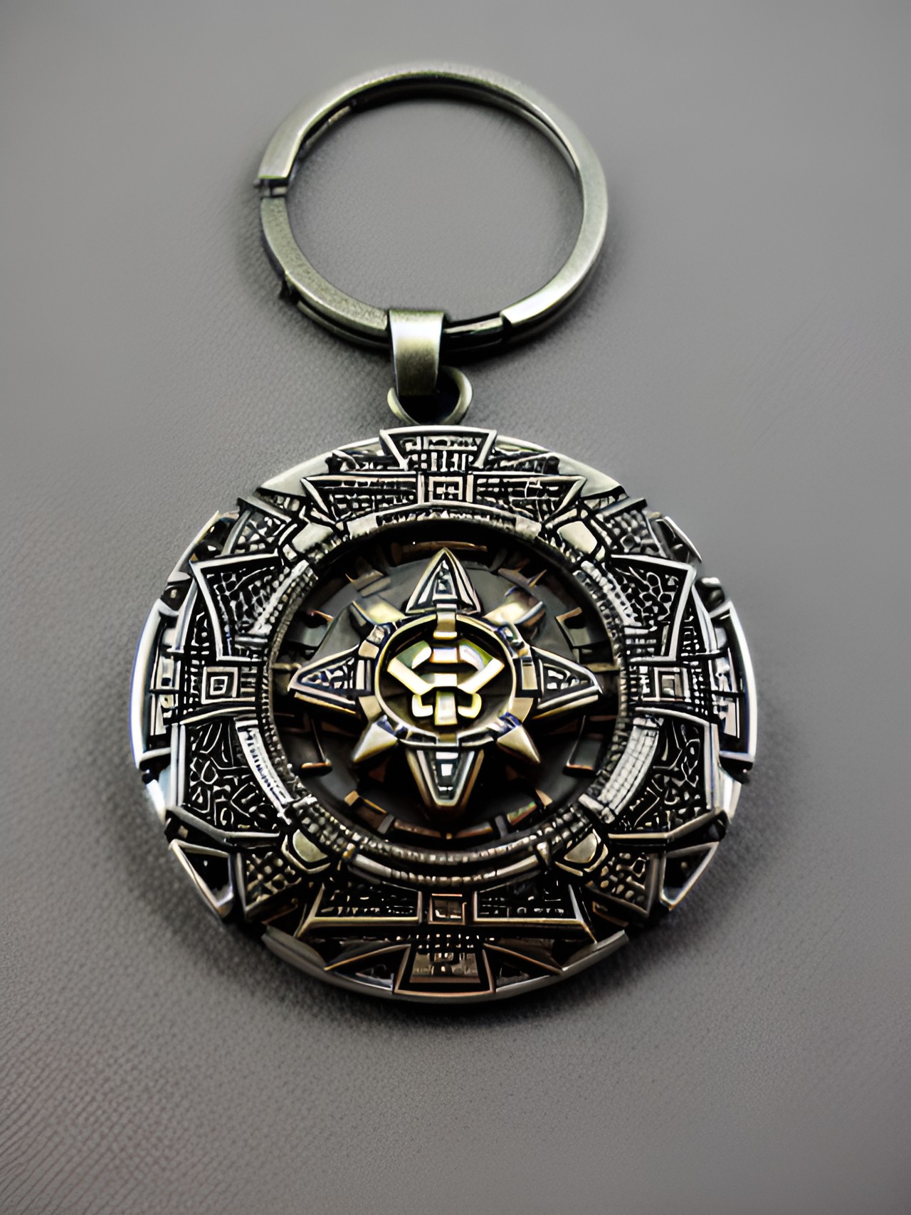 good luck charm against technical glitches and network outages, mixed medal keychain pendant preview