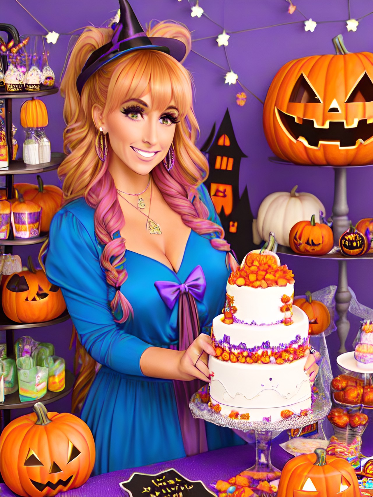 carmella the sweet, a magical mom preparing for a giant halloween party preview