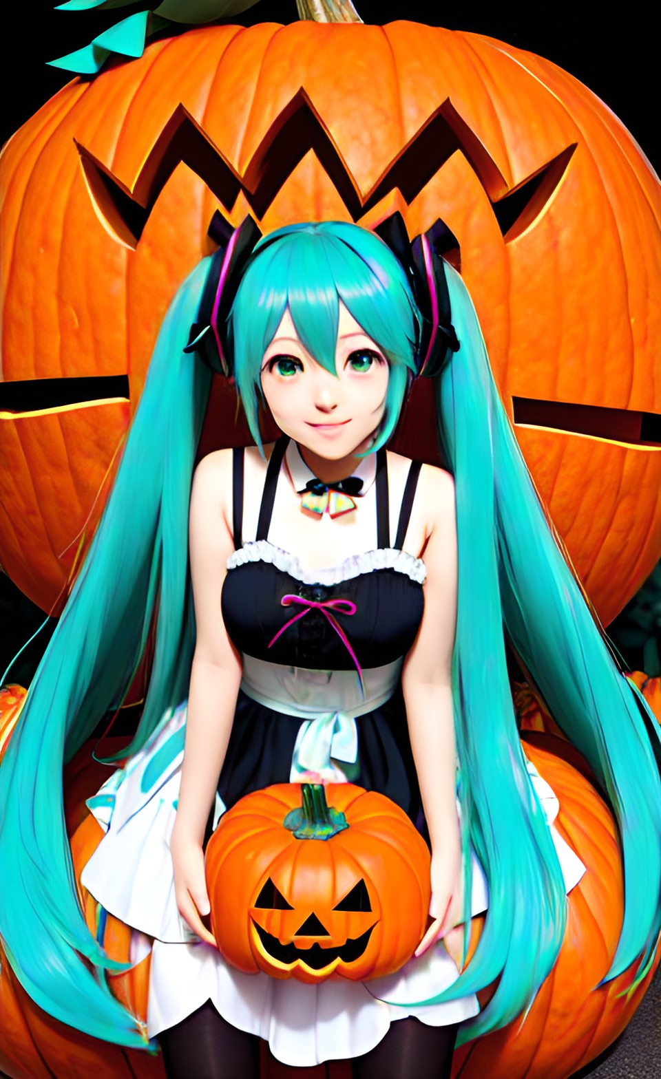 hatsune miku as a pumpkin preview