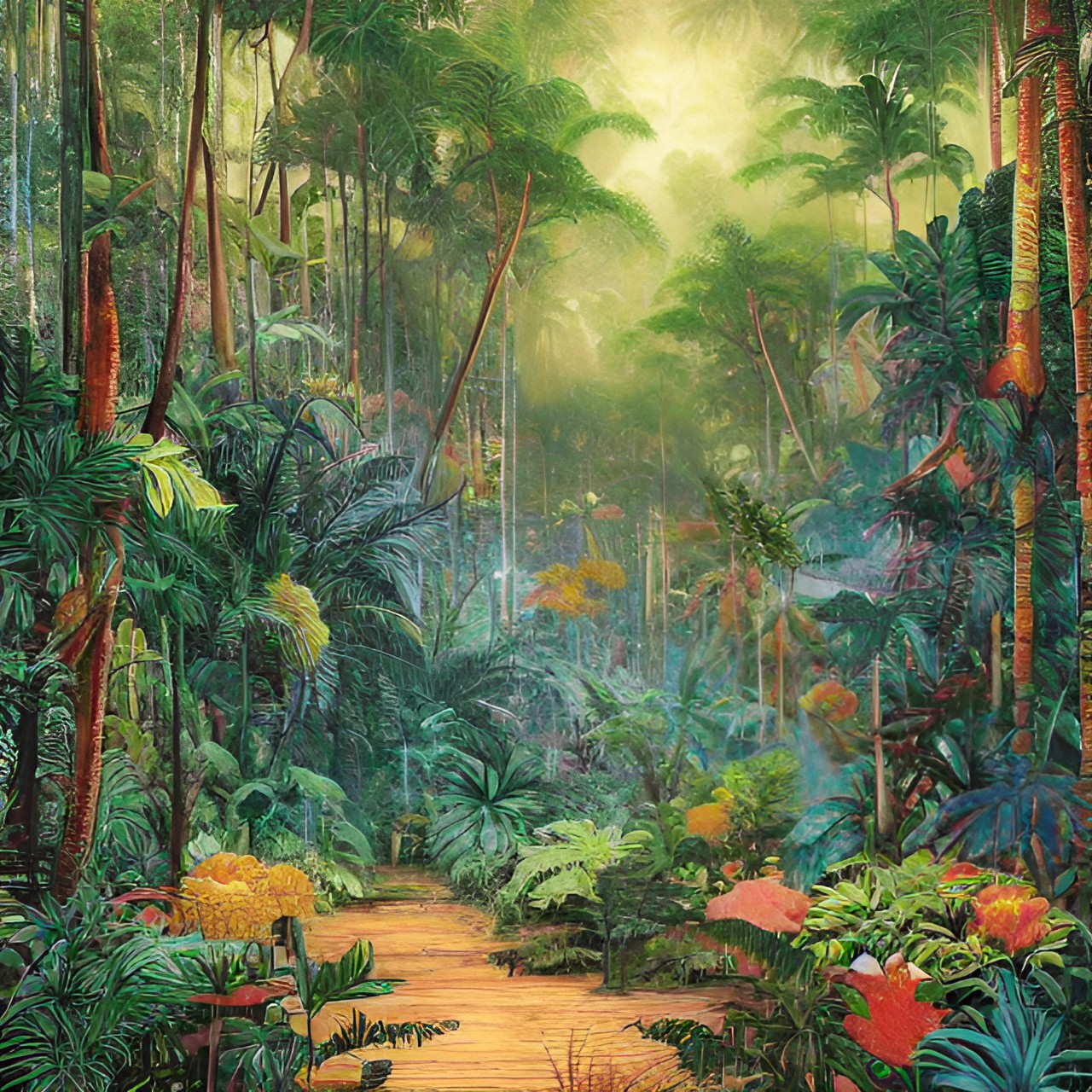 Jungle - tropical forest with high humidity preview