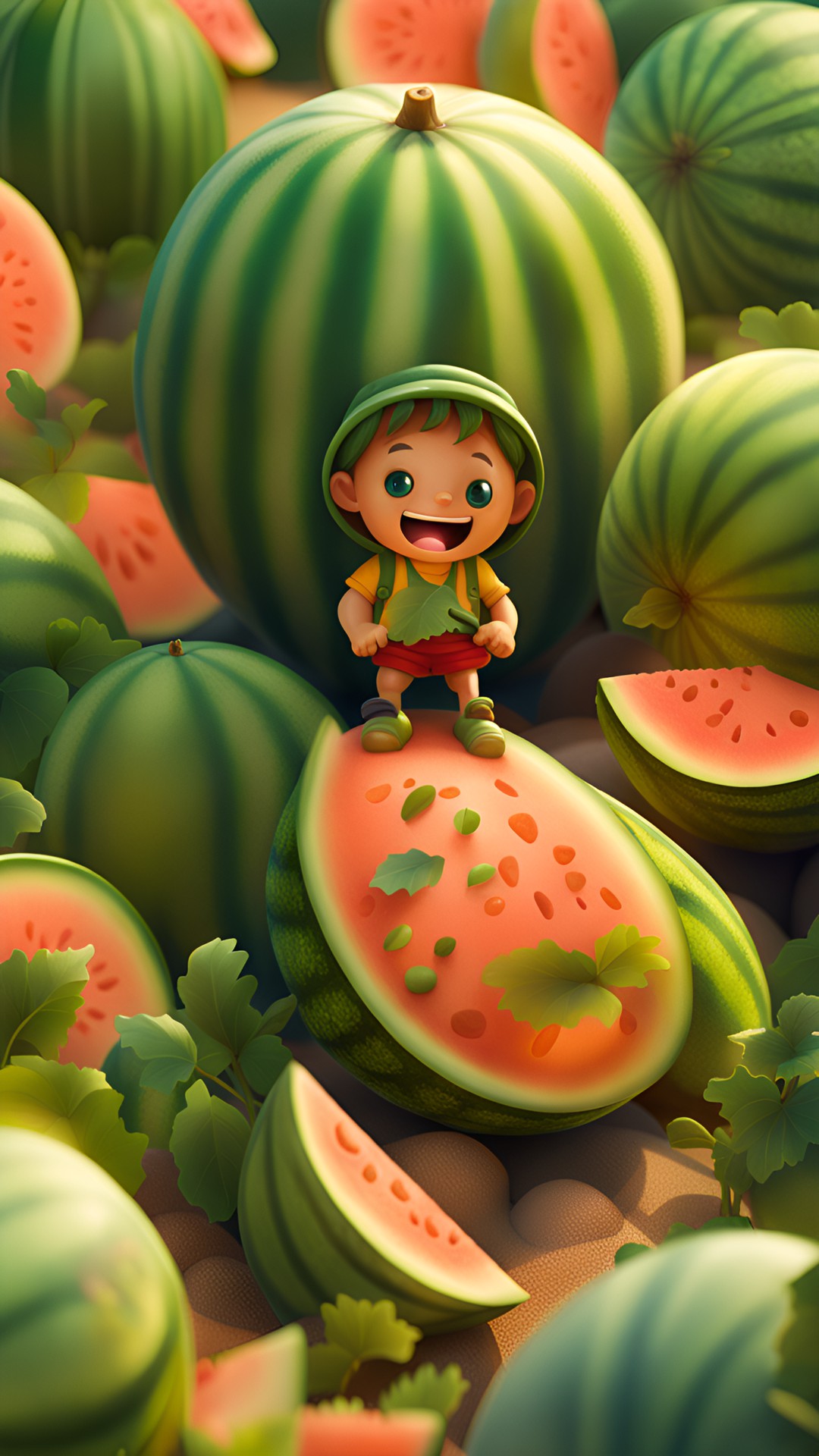 melons in summer, highly detailed, fantasy art preview