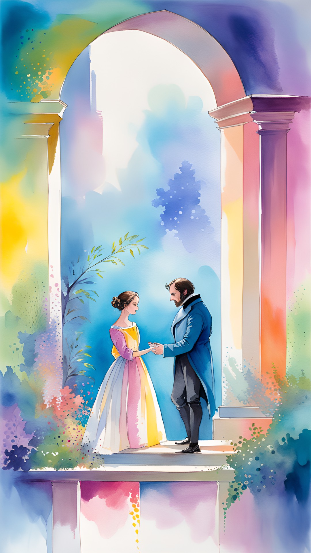 jane eyre and mr rochester, highly detailed, fantasy art preview