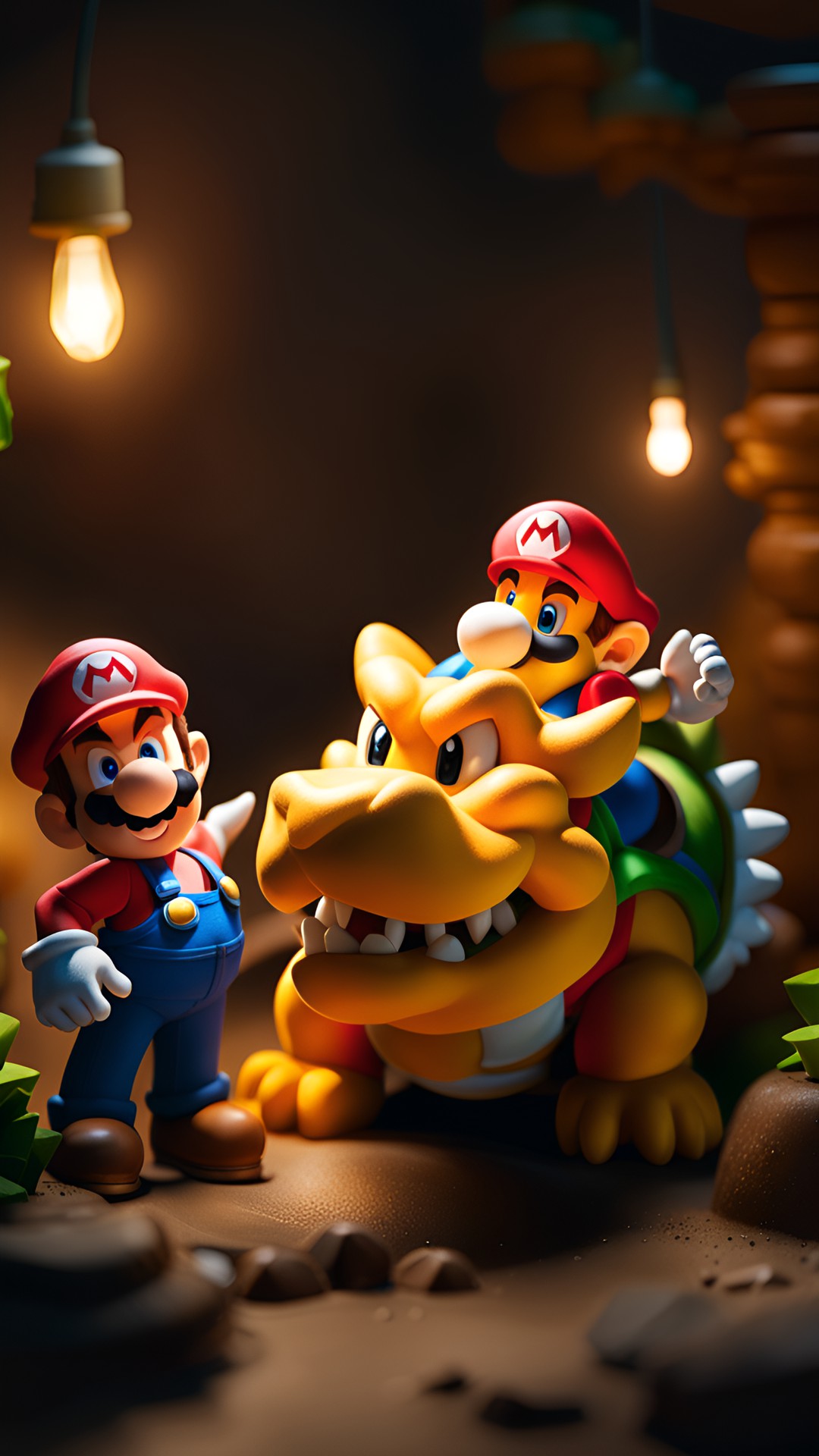 Mario double cherry - mario and bowser preview