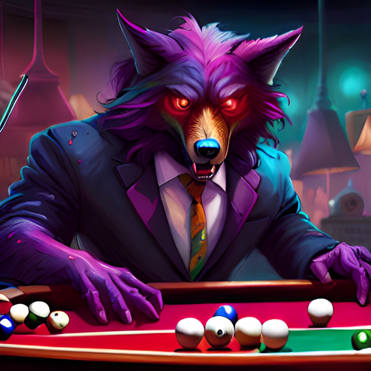 wolf suit billard preview