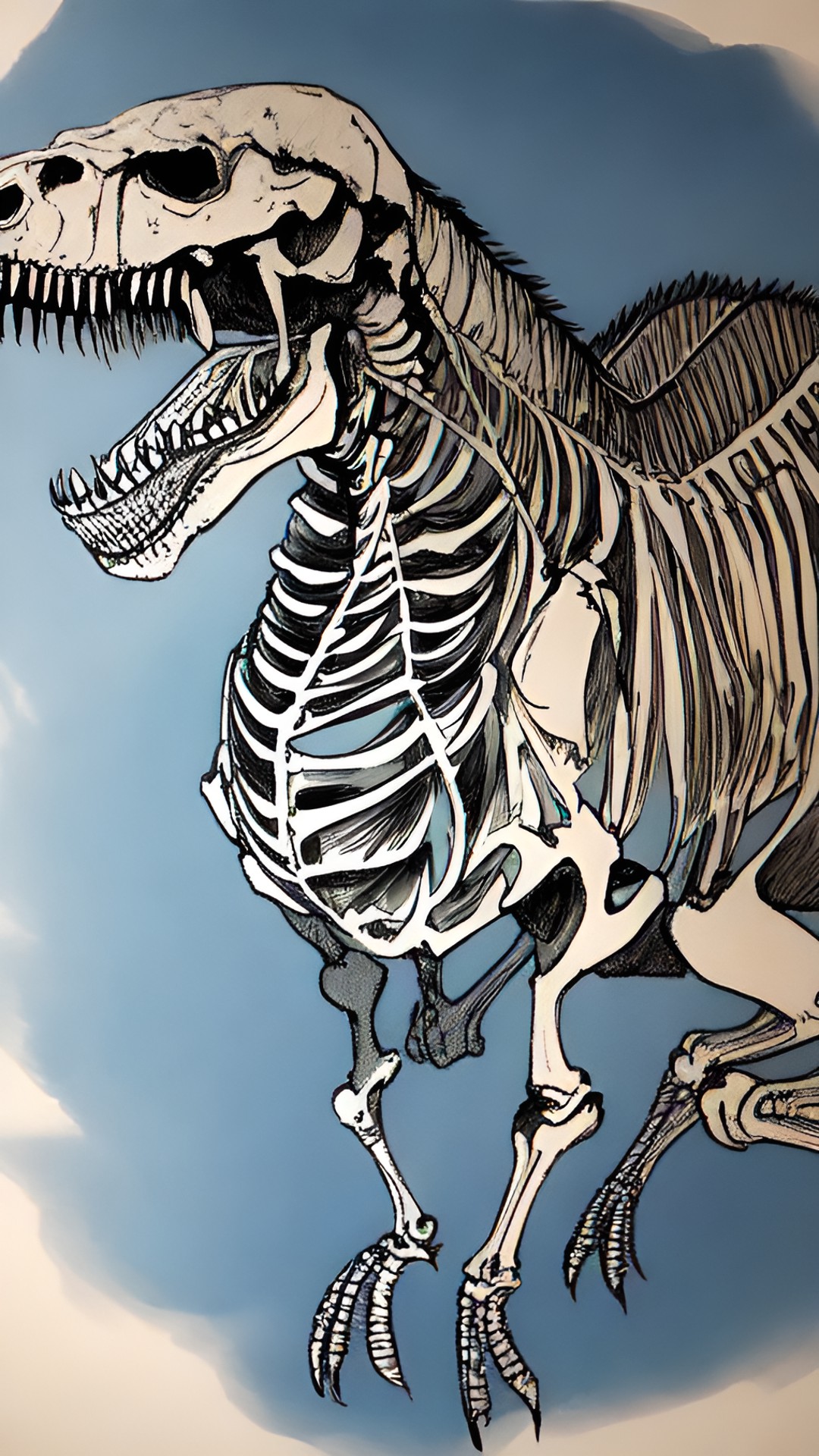 Skely Rex - skeleton￼ t rex preview