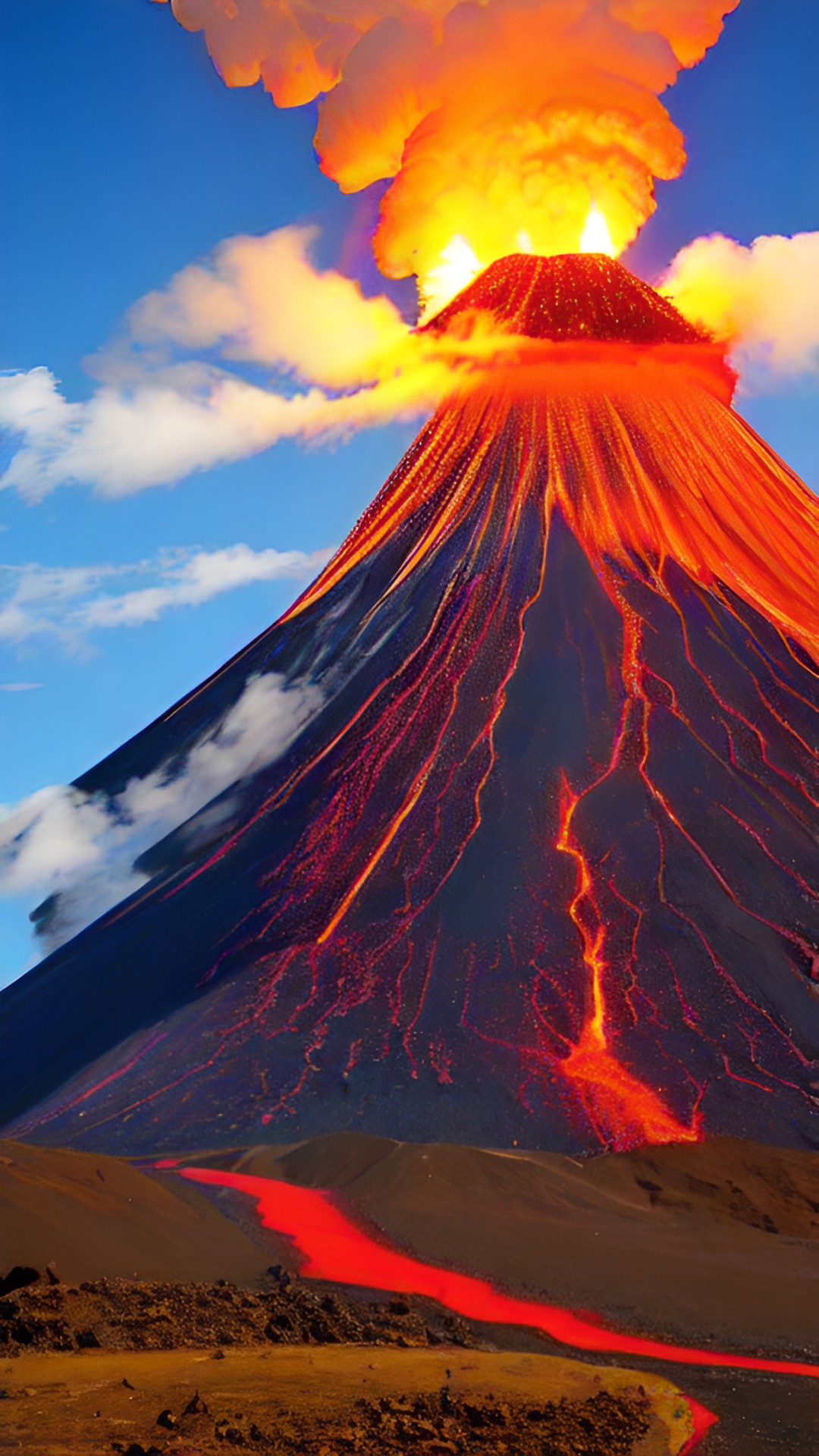 erupting volcano preview