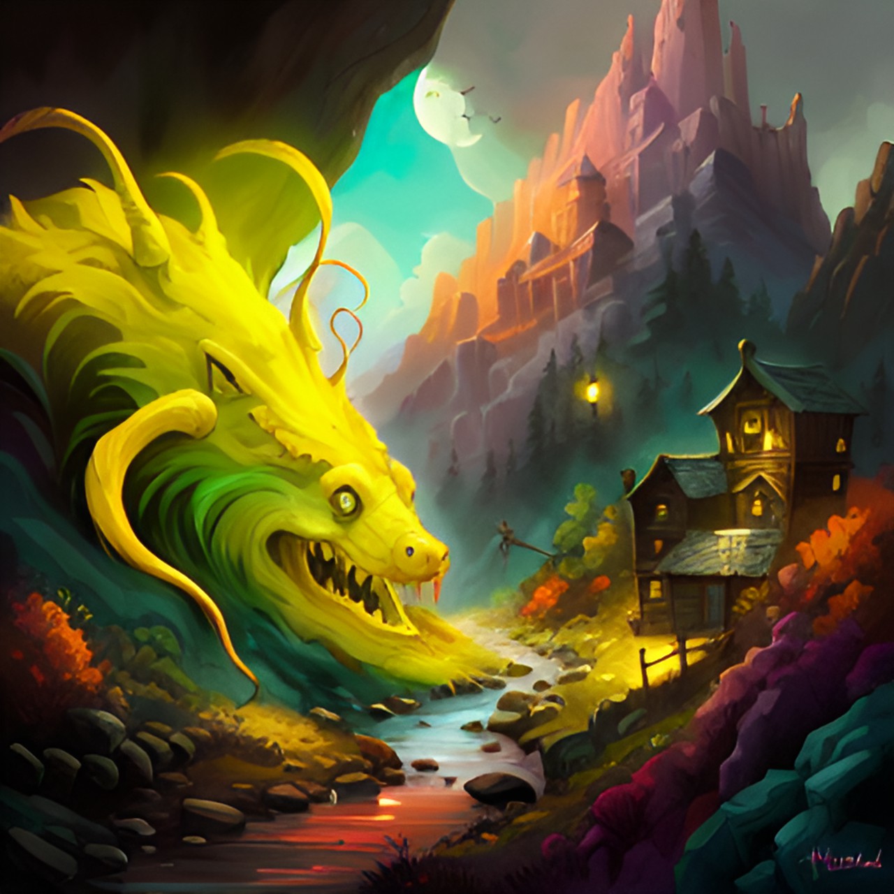 Banana dragon - hidden village in the mountains preview