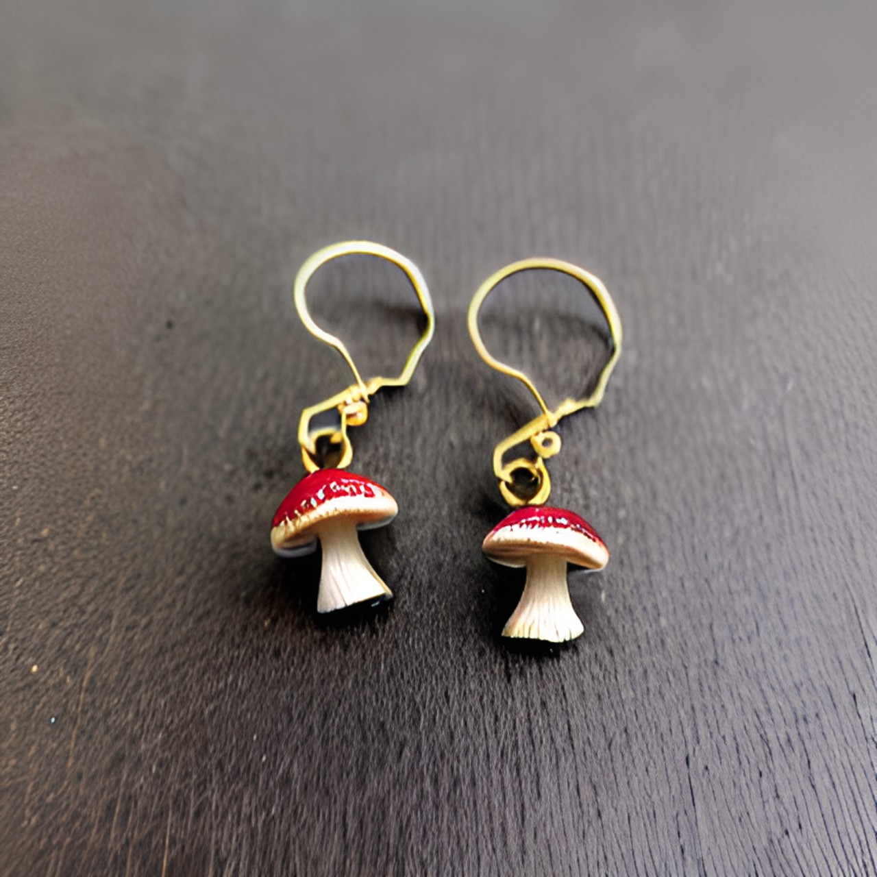 mushroom earrings preview