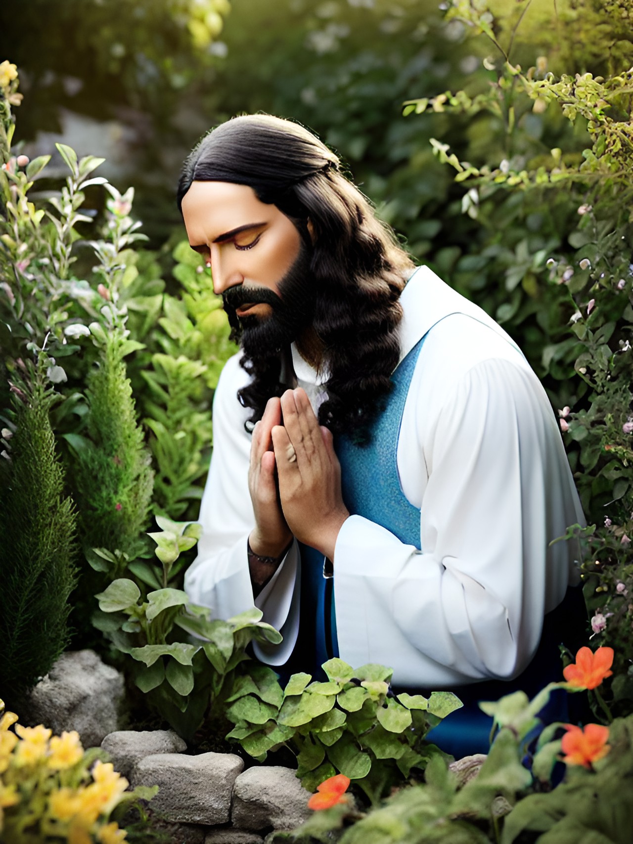 sweet jesus praying in the garden preview