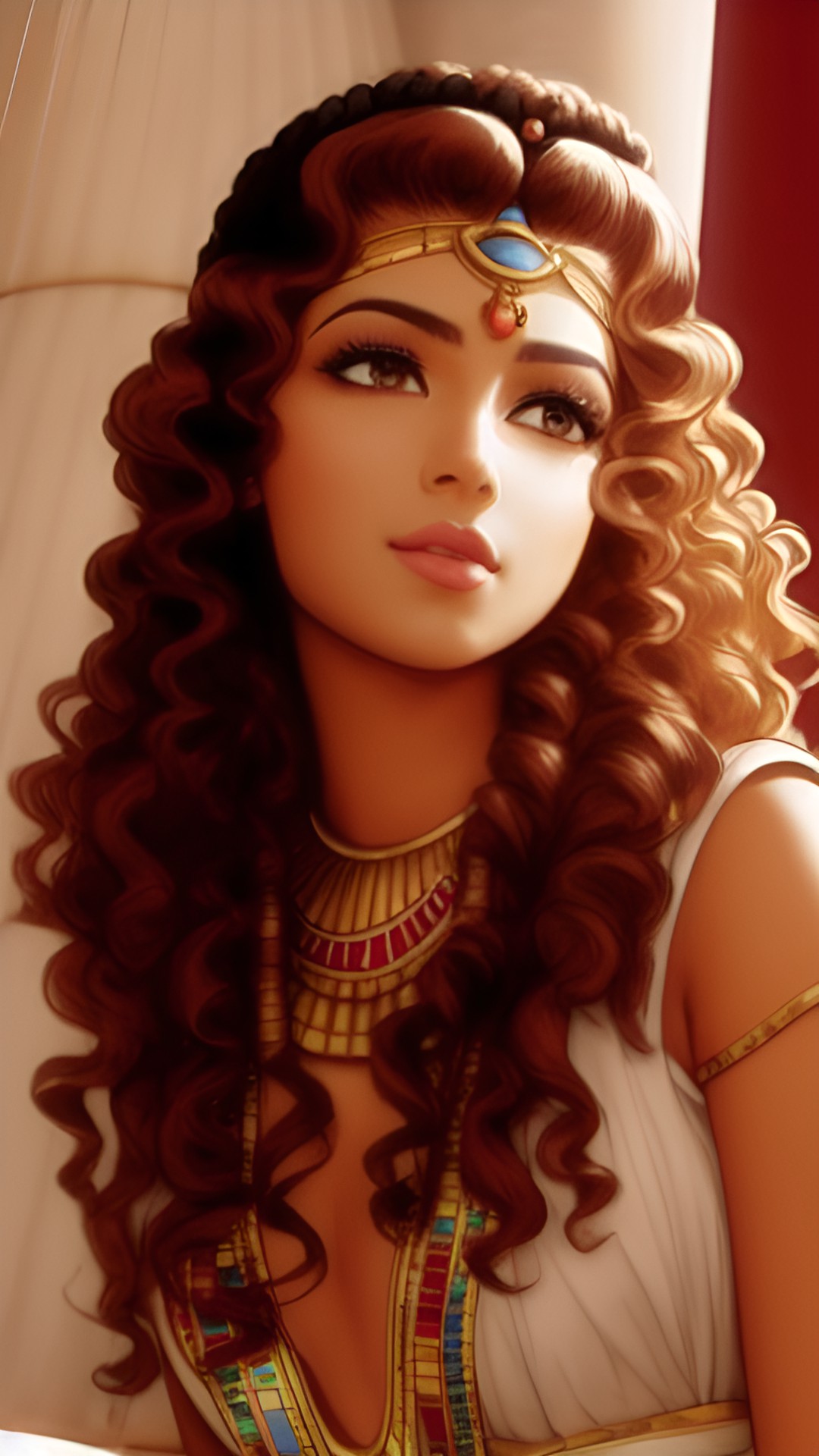 Princess Mesi - egyptian, princess, pretty, curly hair preview