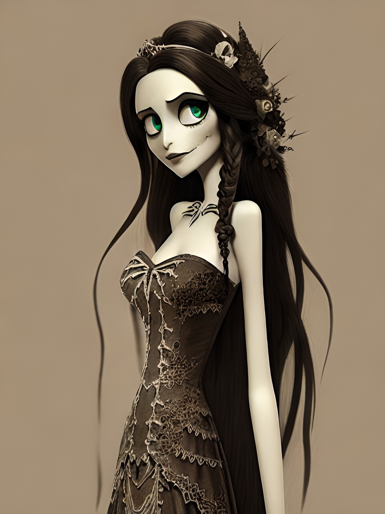 corpse bride, in sepia preview