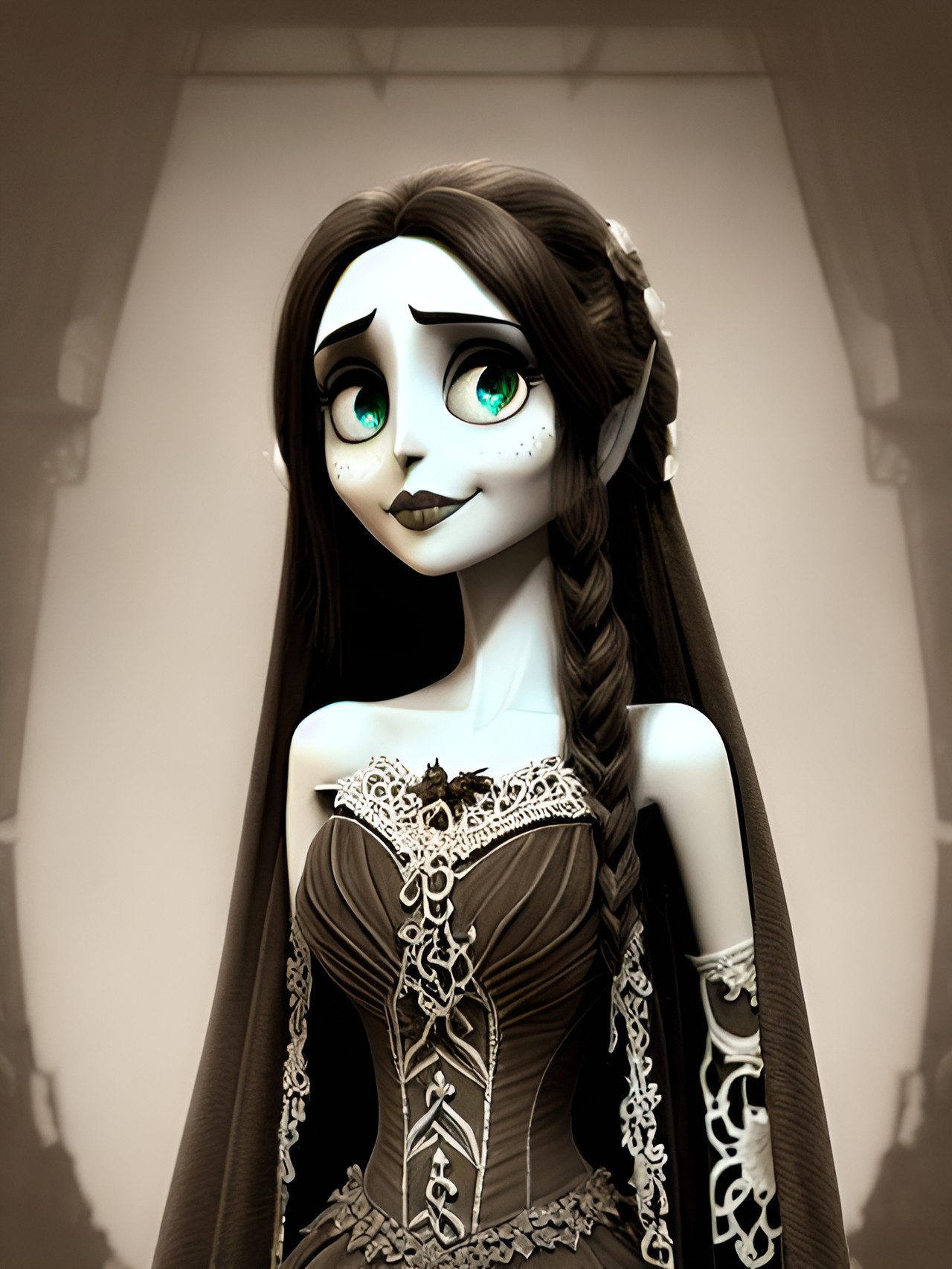 corpse bride, in sepia preview