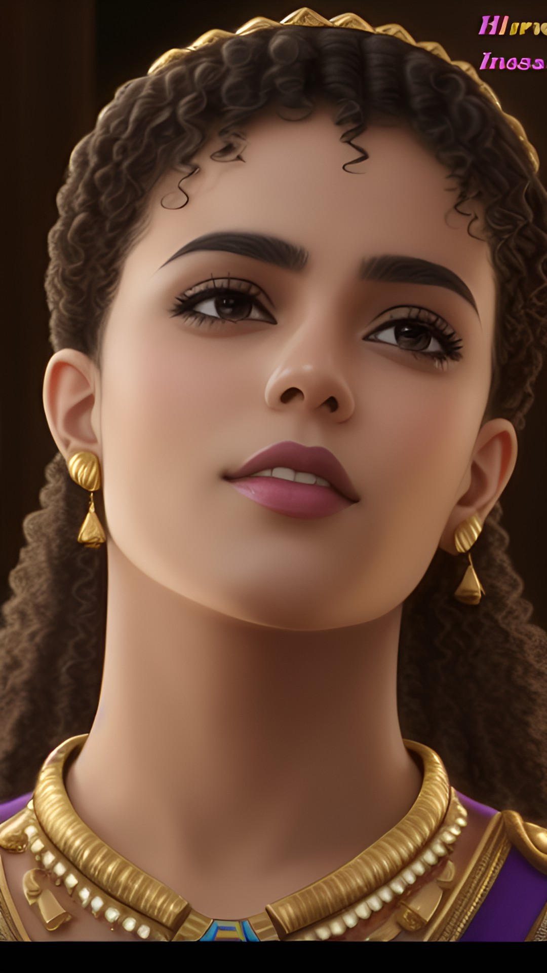 Egyptian princess - egyptian, princess, pretty, curly hair preview