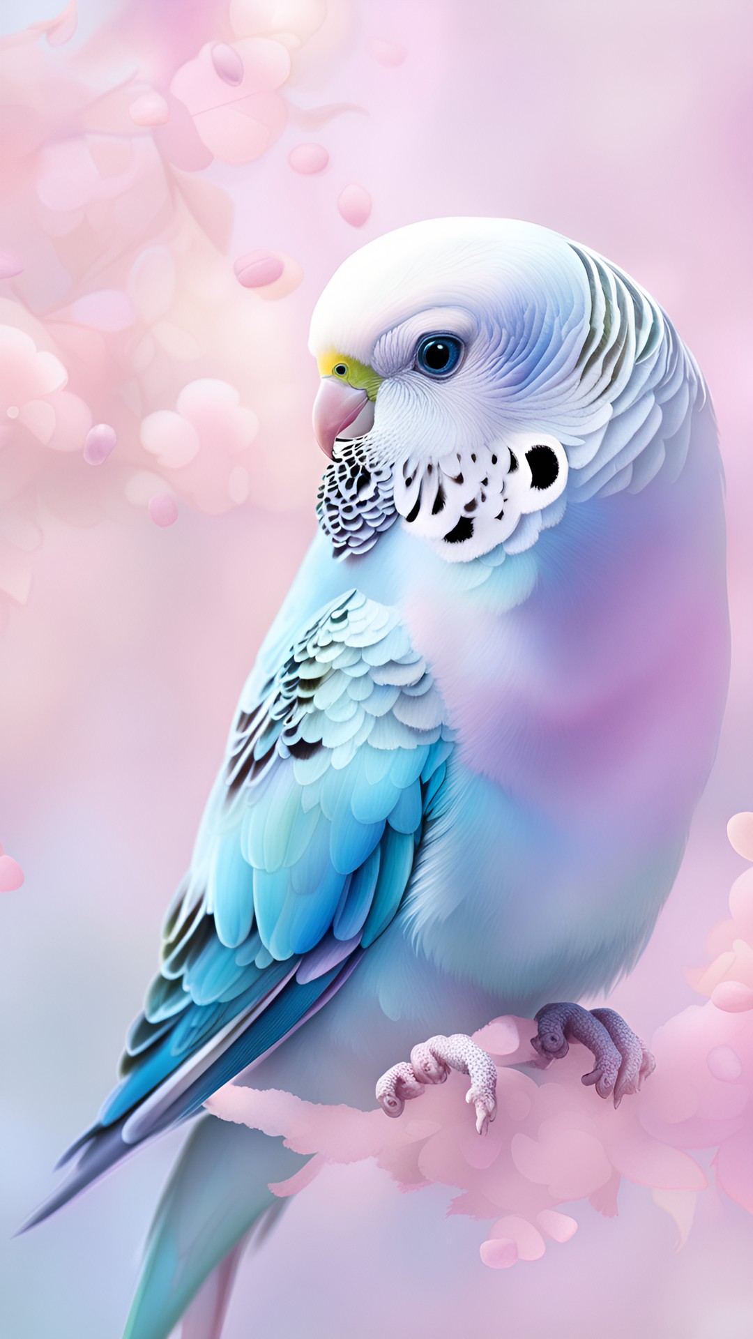 ethereal pastel dreamlike budgie preview