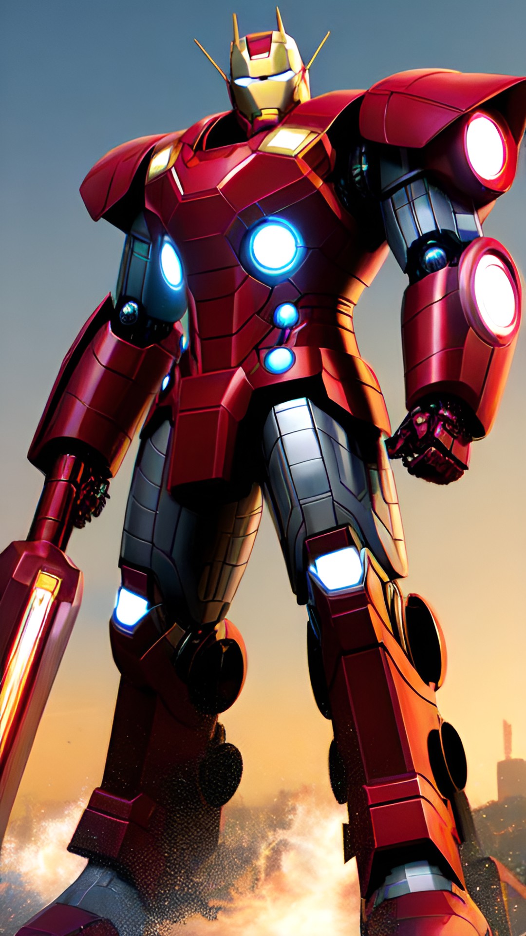 thor in a specialised iron man style robo mecha suit preview