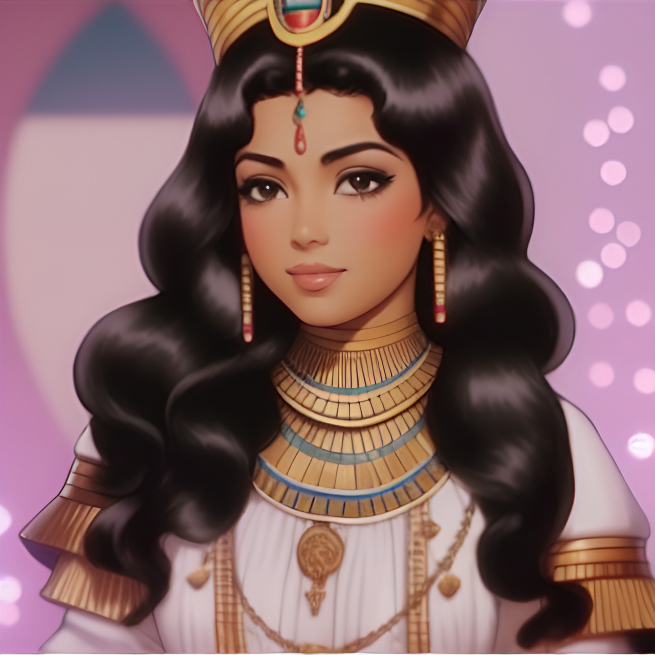 Queen - egyptian, princess, pretty, curly hair preview