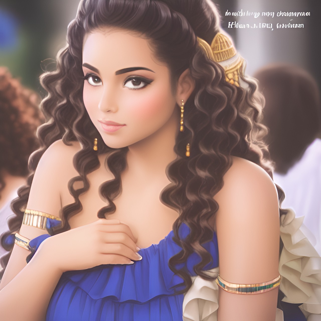 Princess - egyptian, princess, pretty, curly hair preview