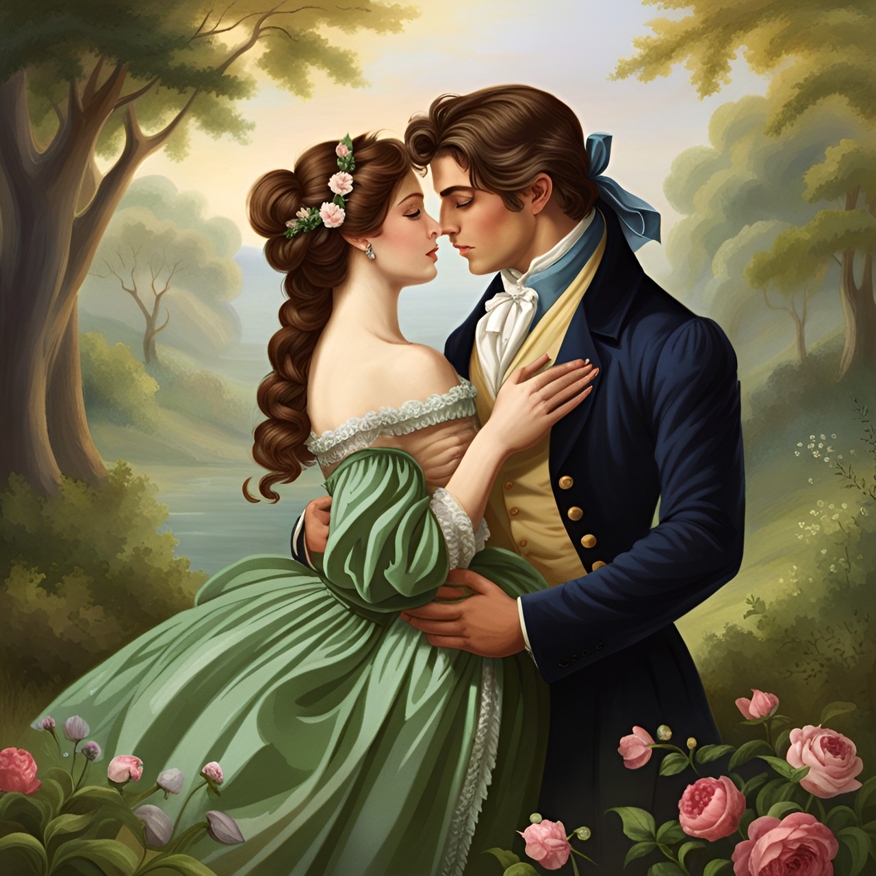 sensual romance in the nature at regency era preview