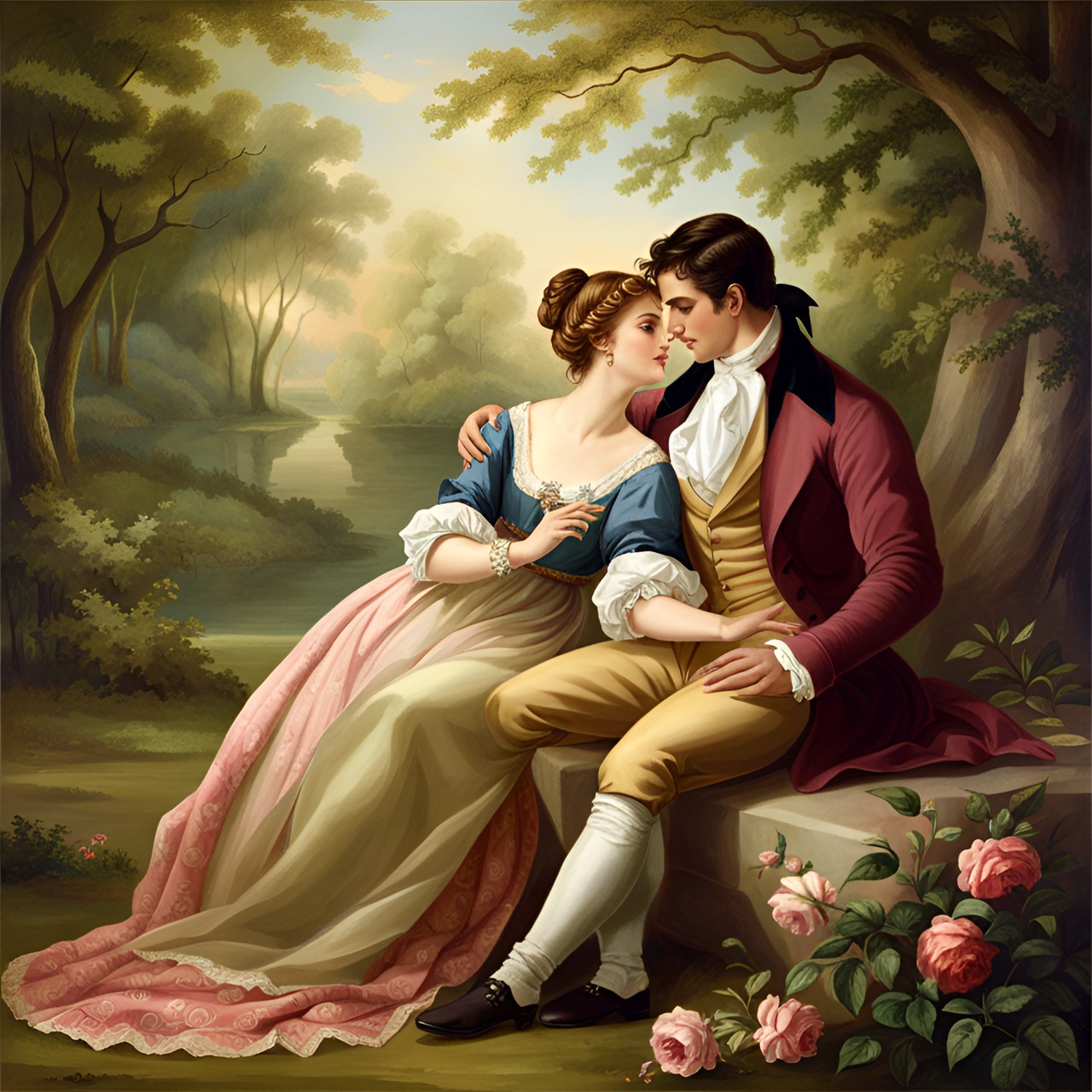 sensual romance in the nature at regency era preview