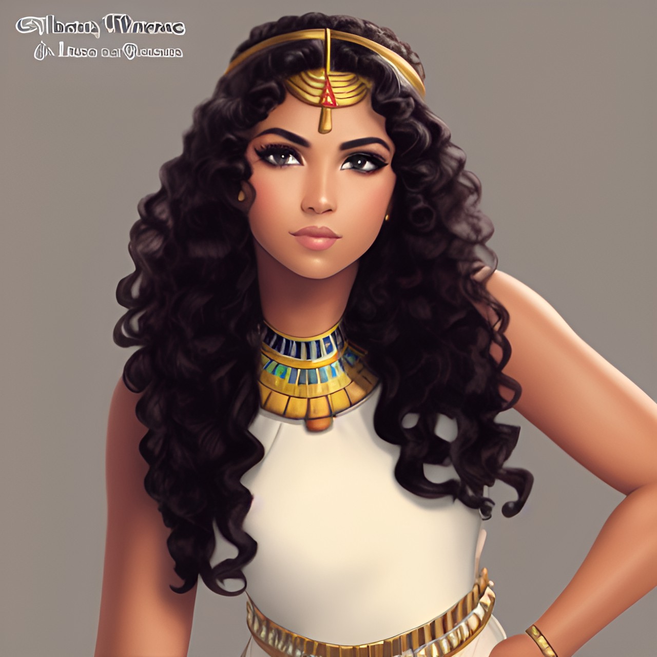 Egyptian Princess - egyptian, warrior princess, pretty, curly hair preview