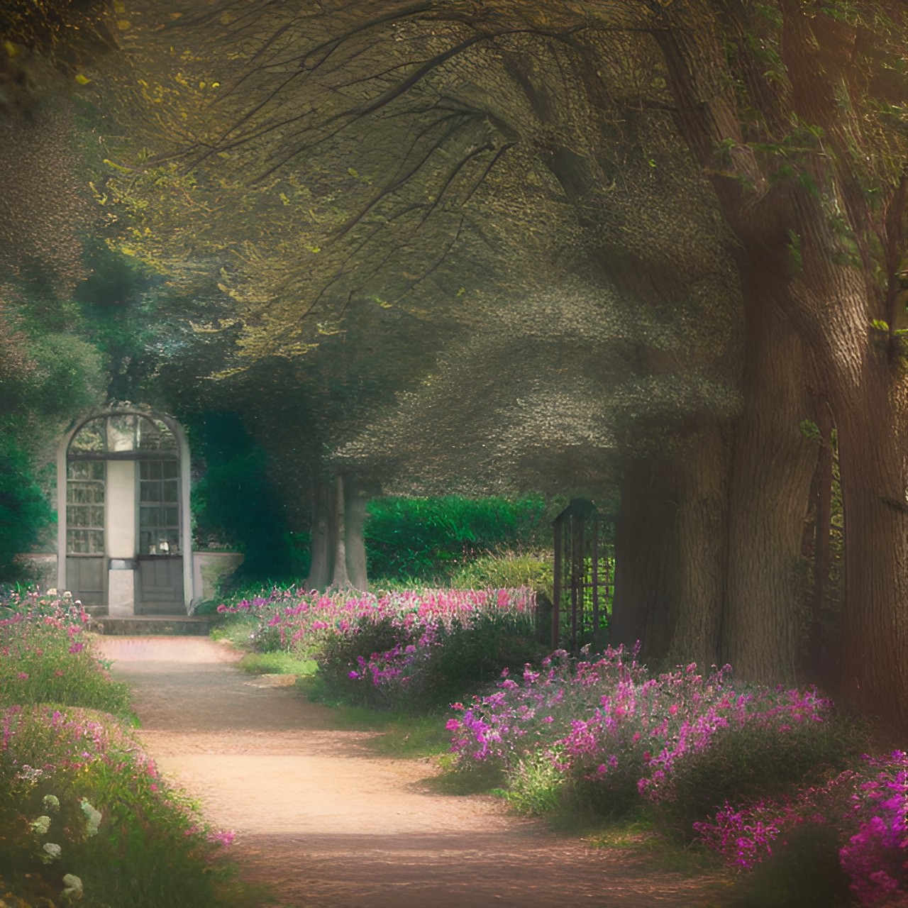 sensual romance in the nature at regency era monet style preview