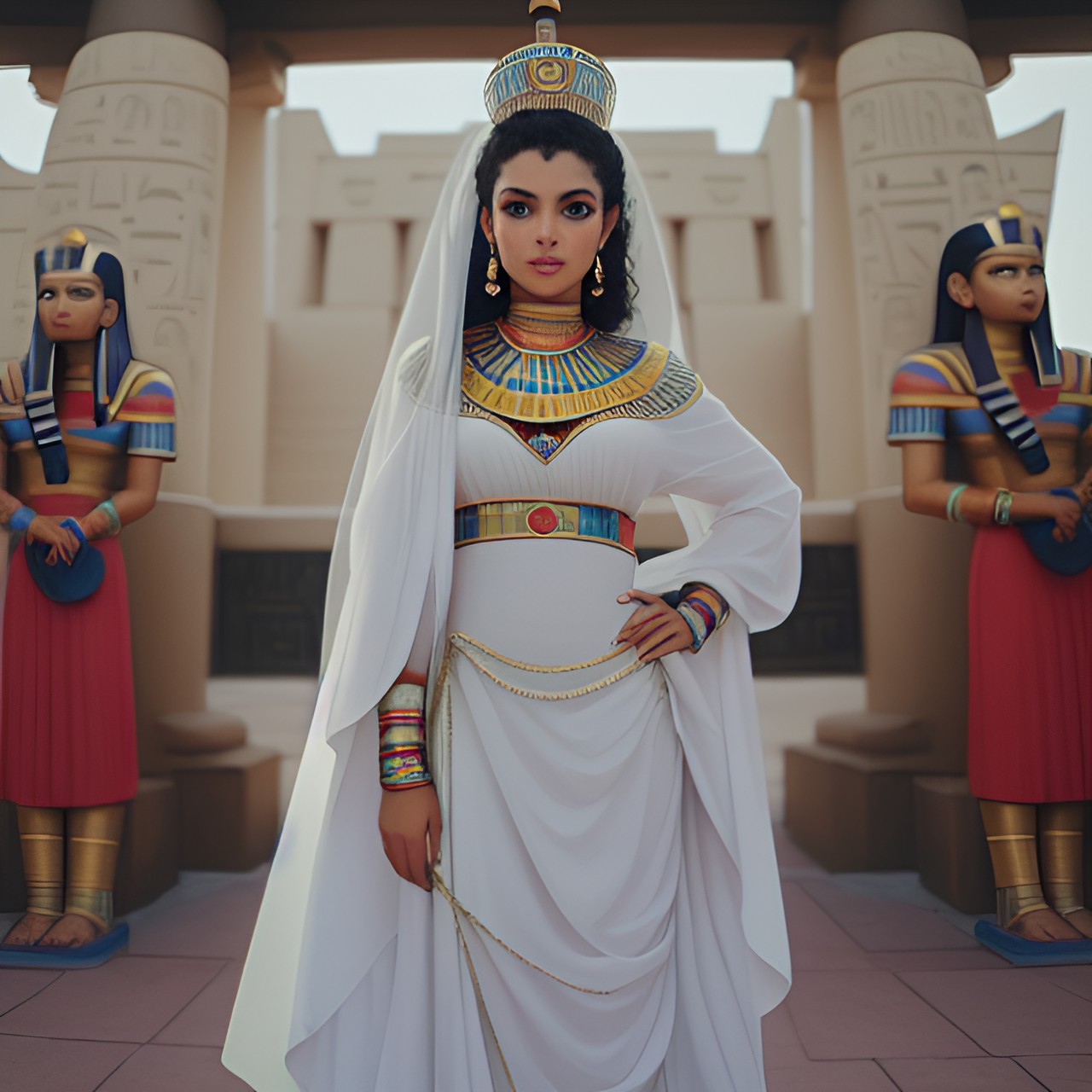 Queen of Egypt - egyptian, princess, pretty, curly hair preview