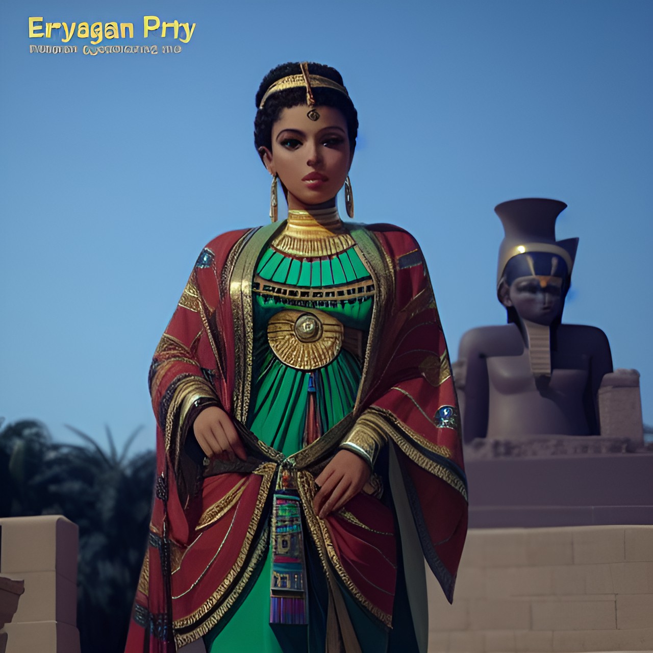 Princess of Egypt - egyptian, princess, pretty, curly hair preview